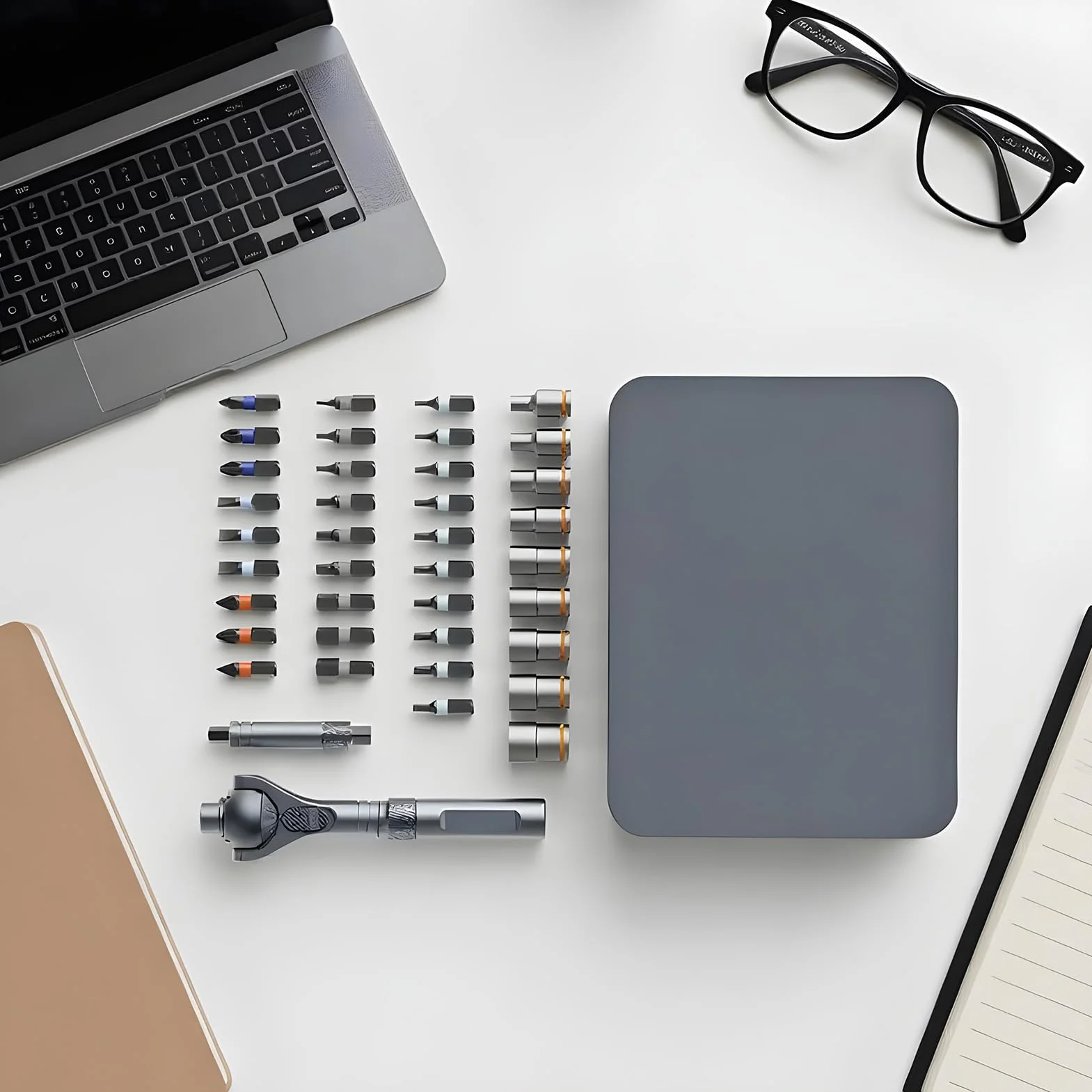 Zestaw Wkrętaków Grzechotkowych Ergonomiczny Wielofunkcyjny Przenośny 40 W | Zestaw Bitów Do Wkrętaka Domowego Dla mechaników, elektryków, elektroników, budownictwa, stolarstwa, hydraulików, dom