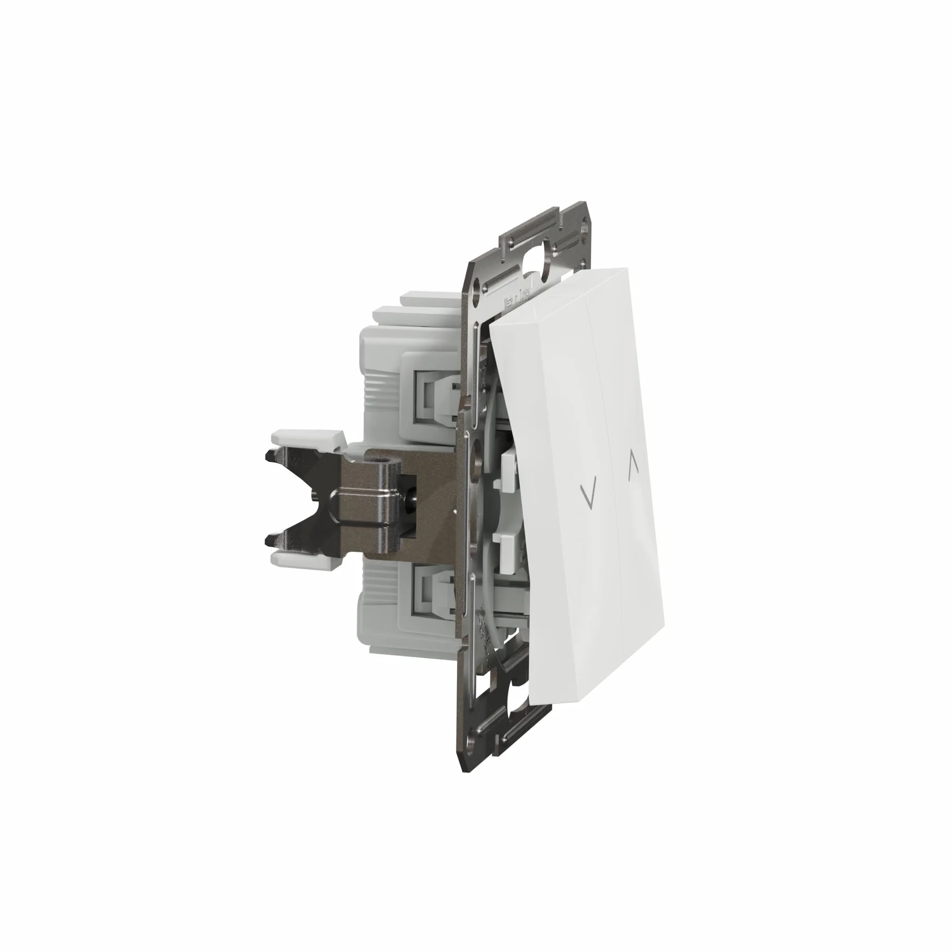 Schneider Electric Asfora EPH1370121D przycisk do rolet 10 A-250 V podtynkowy, przycisk żaluzji, zaciski wtykowe, biały