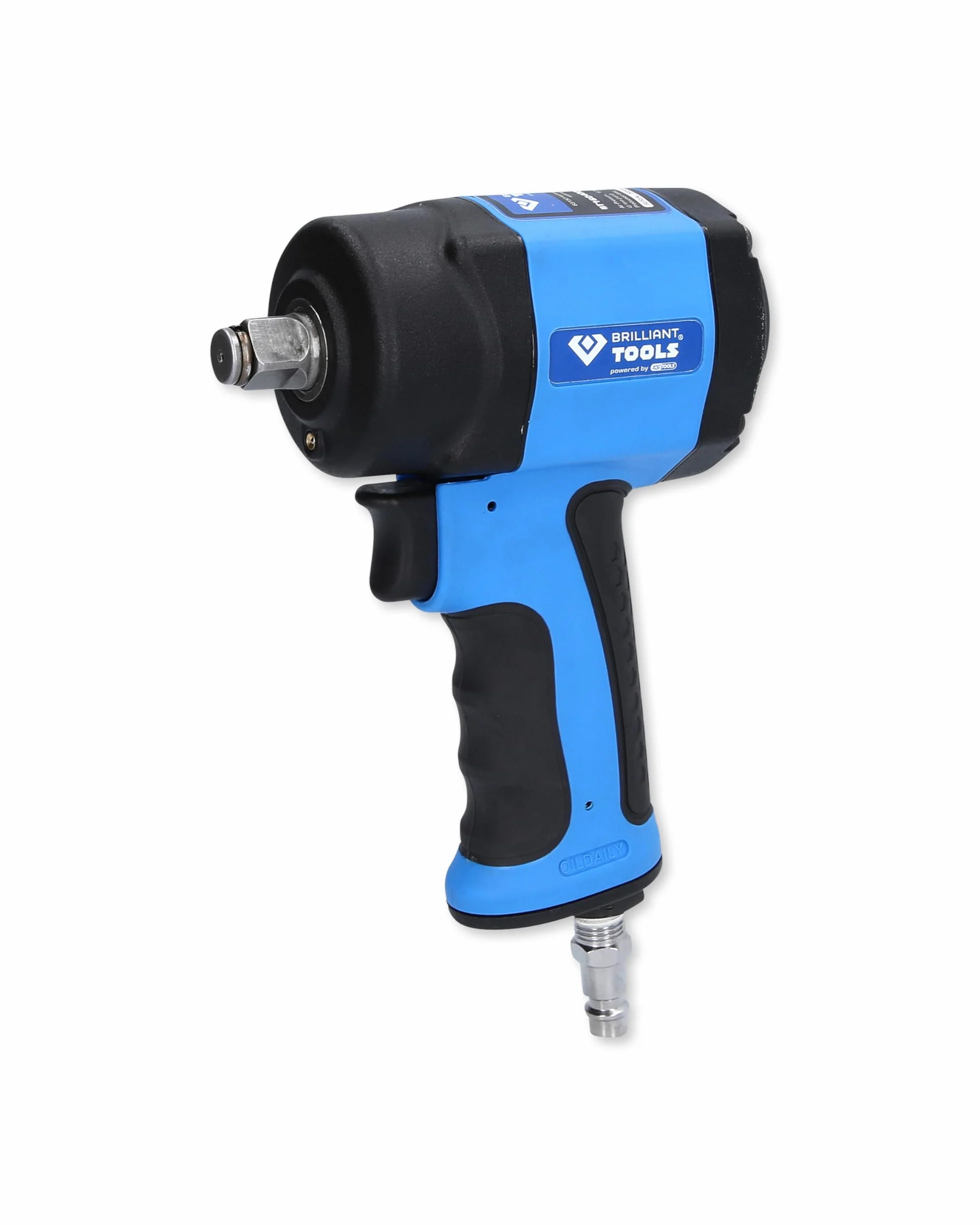 BRILLIANT TOOLS BT160400 1/2" Mini pneumatyczny klucz udarowy, 1.240 Nm [Powered by KS TOOLS]