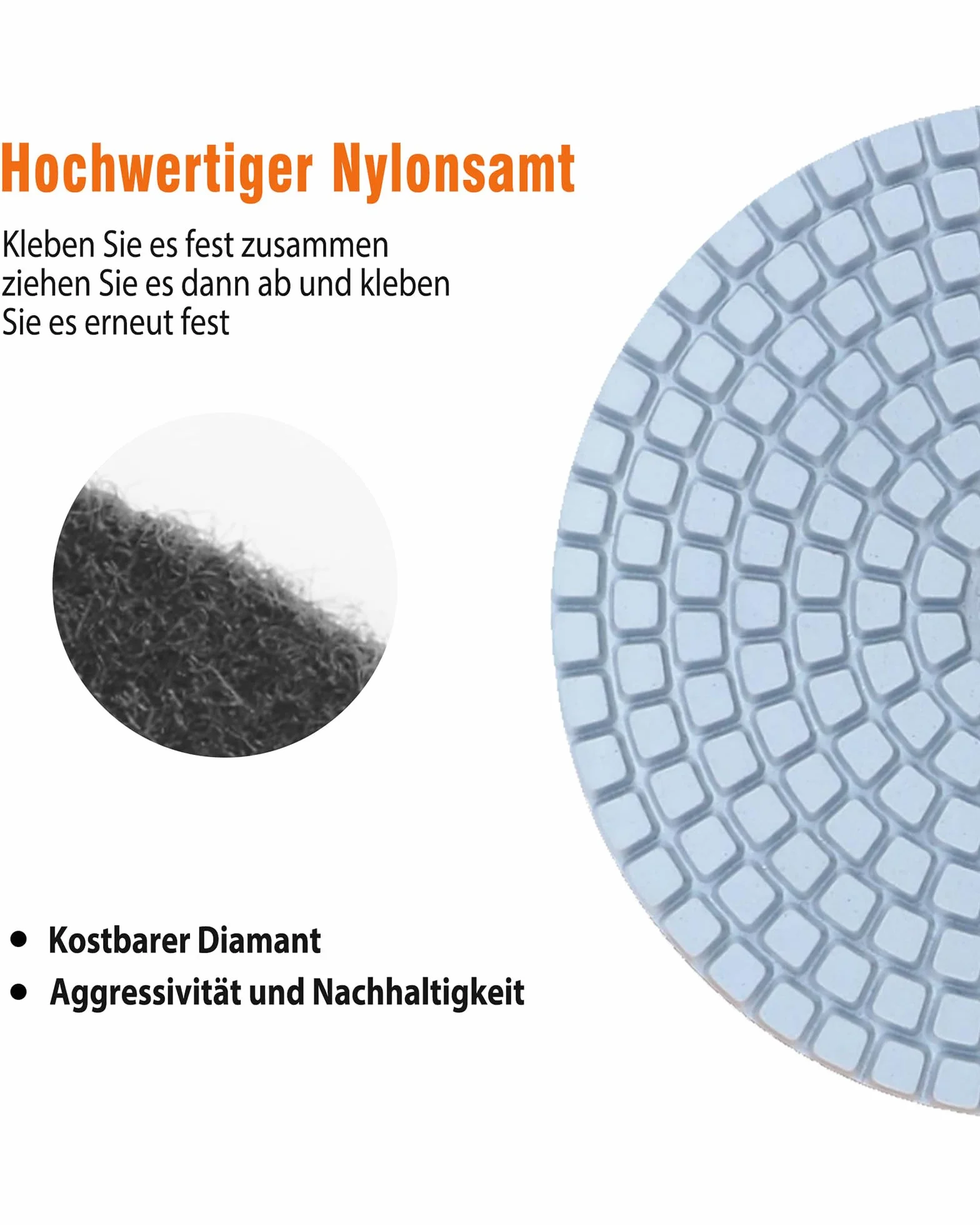 Zestaw 14 diamentowych tarcz polerskich: 100 mm, diamentowe tarcze polerskie 50# - 8000# marmur, zestaw do polerowania z gumowymi podkładkami M14, filc wełniany, do betonu, granitu, kamienia, marmuru