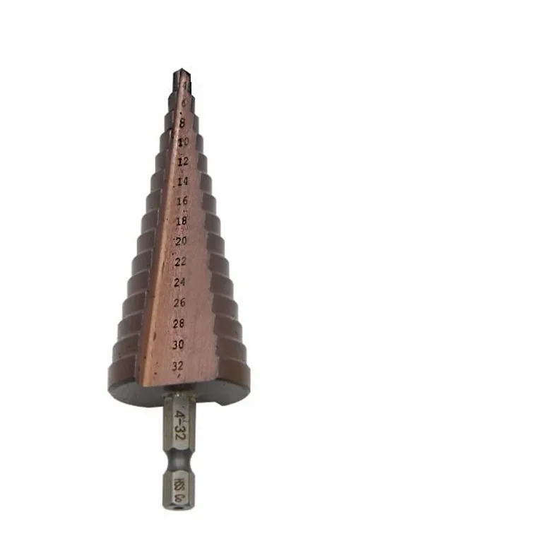 Zestaw wierteł stopniowych 4-12/4-20/4-32/6-24/6-35mm M35 HSS | Wycinak do otworów metalowych ze stali szybkotnącej do narzędzia wiertniczego ze stali nierdzewnej