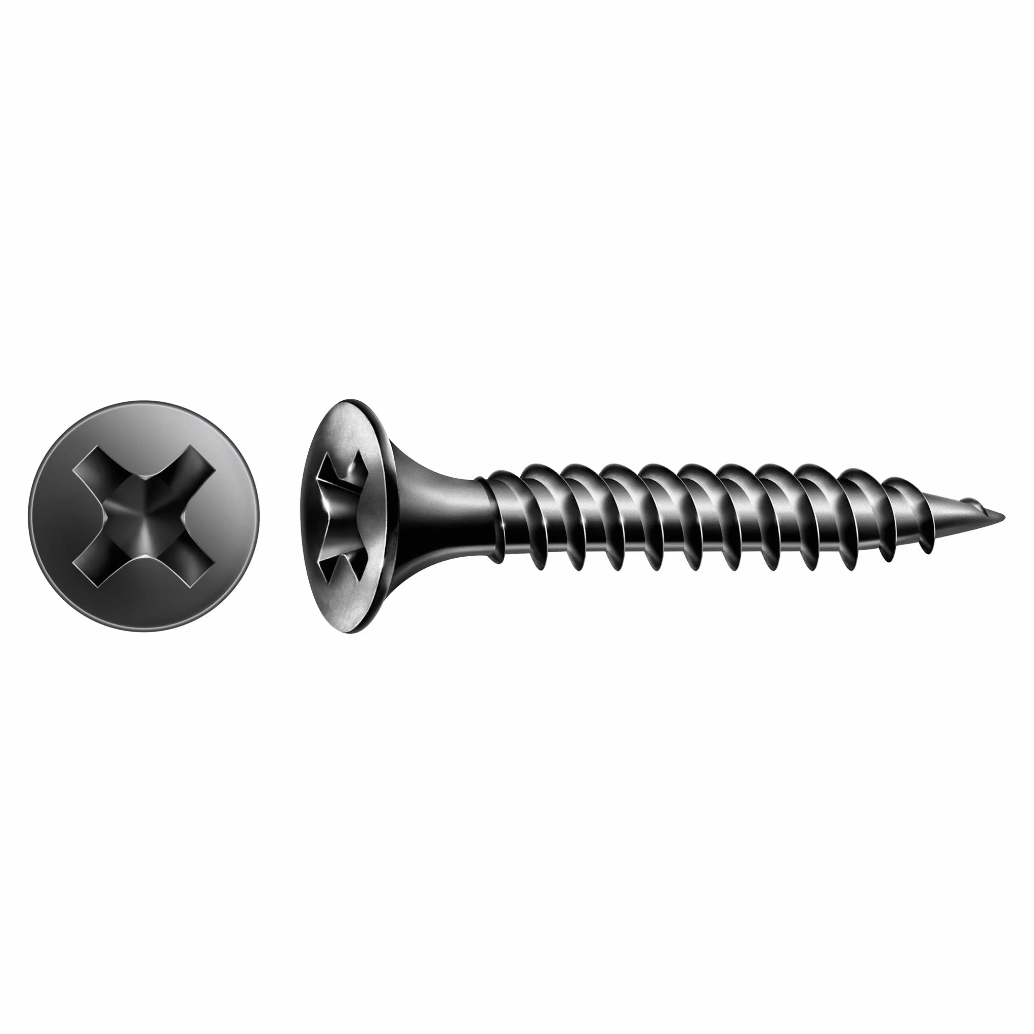 SPAX GIX-A 1091170390255 wkręty do szybkiego montażu 3,9 x 25 mm drobny gwint, 1000 sztuk, łeb trąbki, krzyżakowy H2, śruby do gipsowo-kartonowego kartonu, na metalowym stojaku
