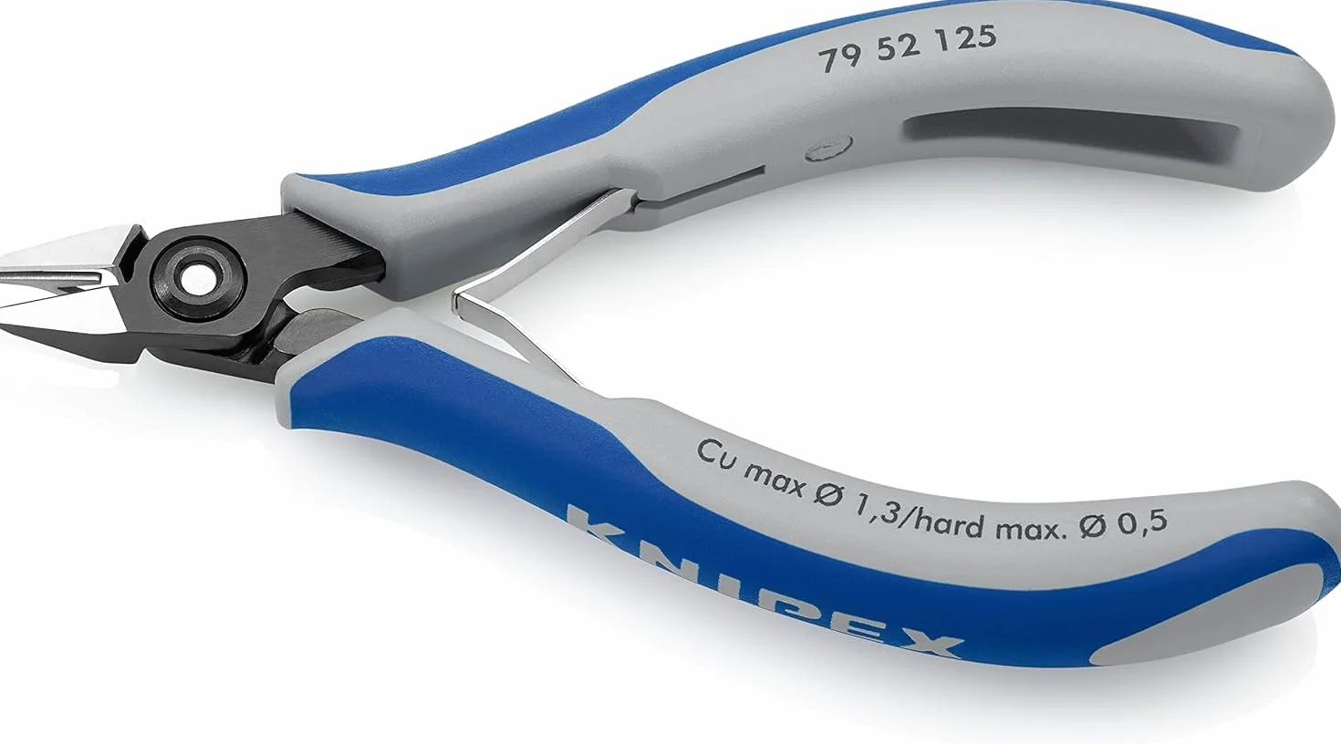 KNIPEX Precyzyjne szczypce tnące boczne dla elektroników z osłonkami wielokomponentowymi 125 mm, 79 52 125