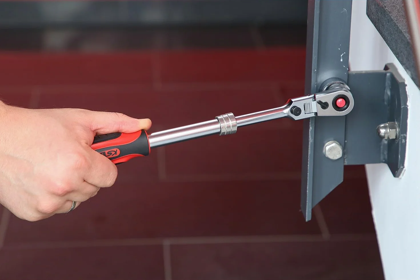 KS Tools 914.1220 CHROMEplusTeleskopowe pokretlo przelaczalne 72 zab, 1/2"