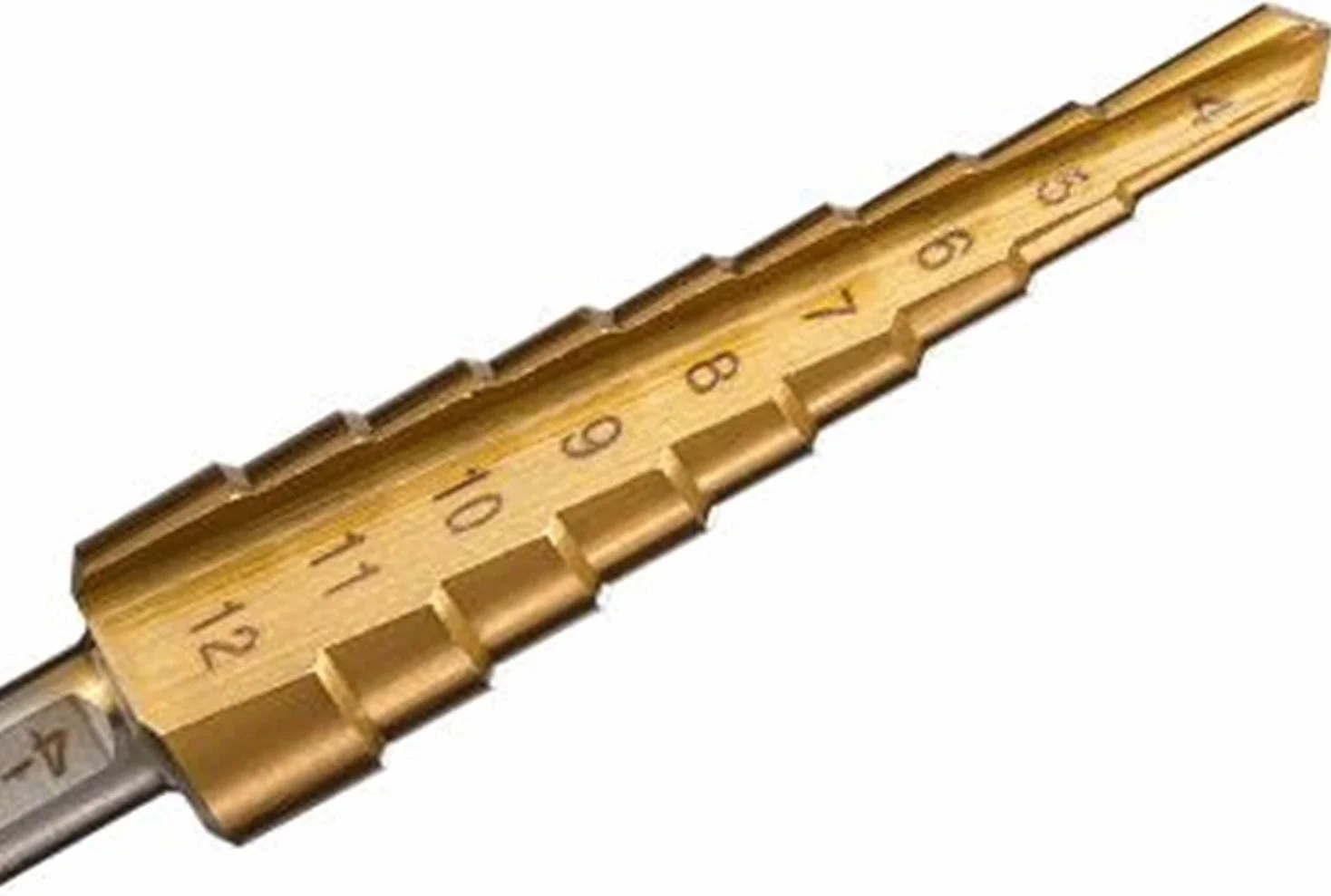 Wiertła do metalu, wiertło stopniowe z rowkiem spiralnym, 4-12/4-20/4-32 mm HSS 6542 wiertło stopniowe z chwytem trójkątnym, odpowiednie do wiercenia aluminium, blachy, stali nierdzewnej 304 (Materia