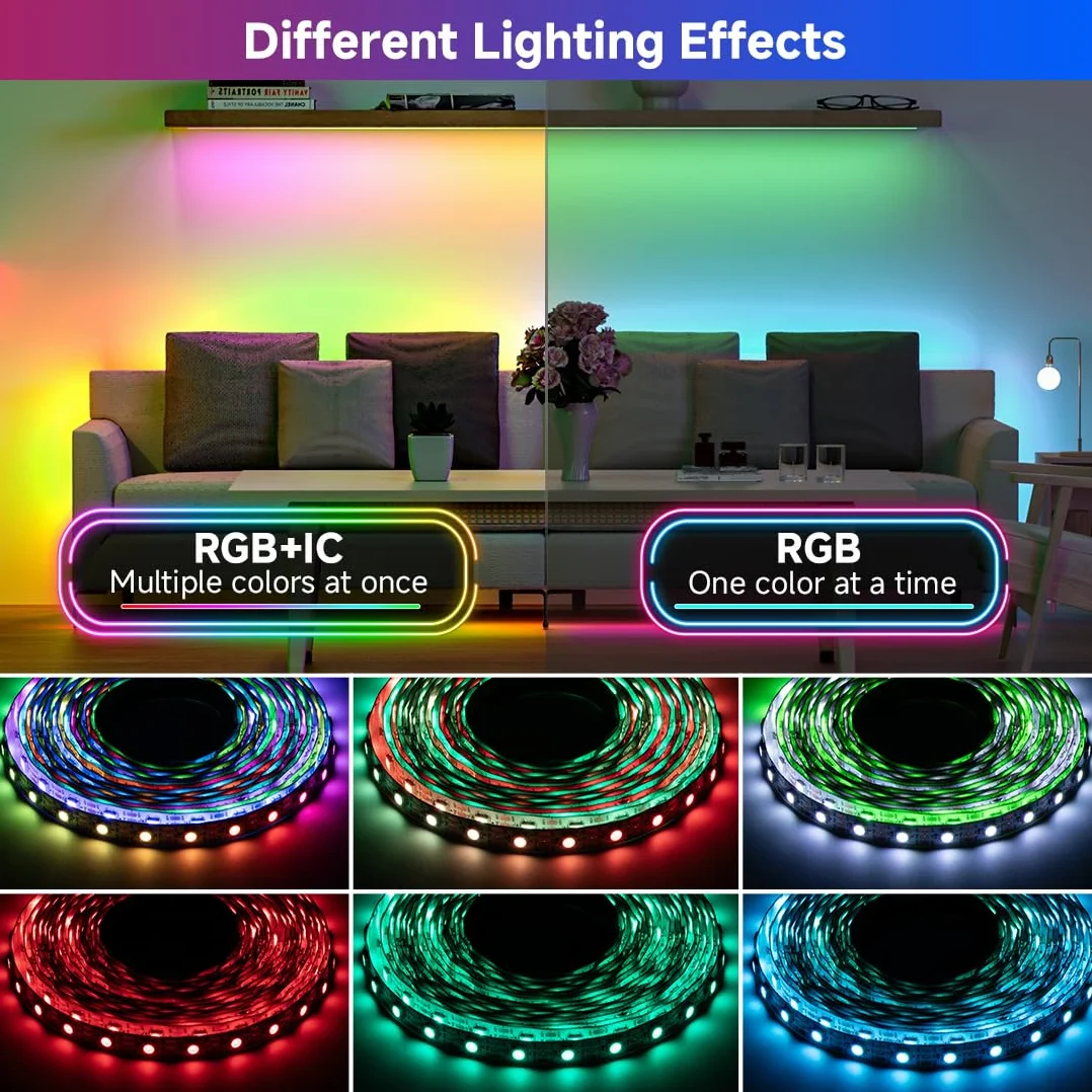 BTF-LIGHTING WS2812 ECO 5 m, 300 diod LED RGB, indywidualnie adresowalny, drut ze stopu WS2812 60 pikseli/m / 5050 SMD, elastyczny pasek świetlny, czarny, PCB DC 5 V, do dekoracji domu, wodoszczelność