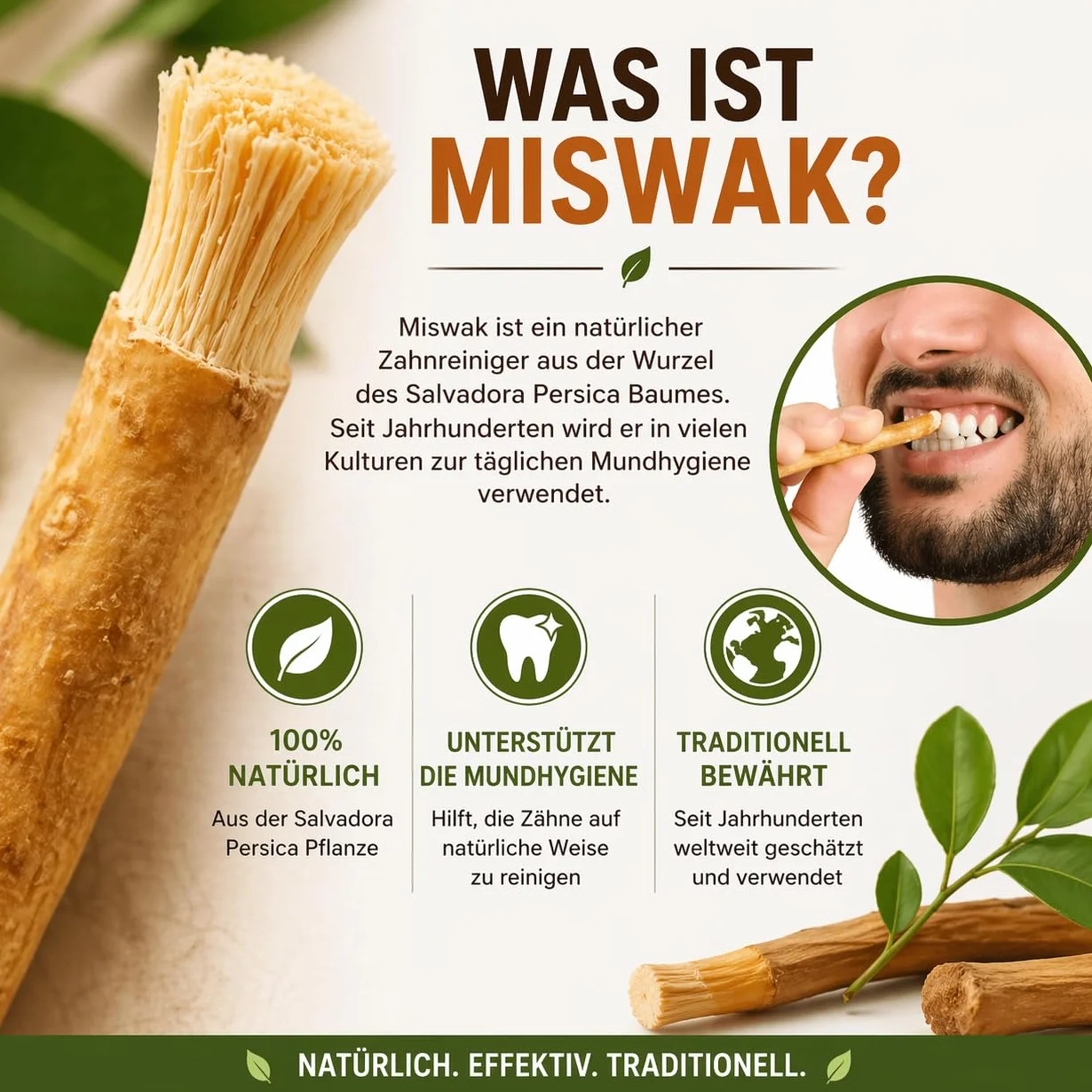 Miswak szczoteczka do zębów, 10 sztuk, tradycyjna szczoteczka do zębów, 100% naturalna szczoteczka do zębów Siwak, korzeń Miswak, czyszczenie i rozjaśnianie, przyjazna dla środowiska i