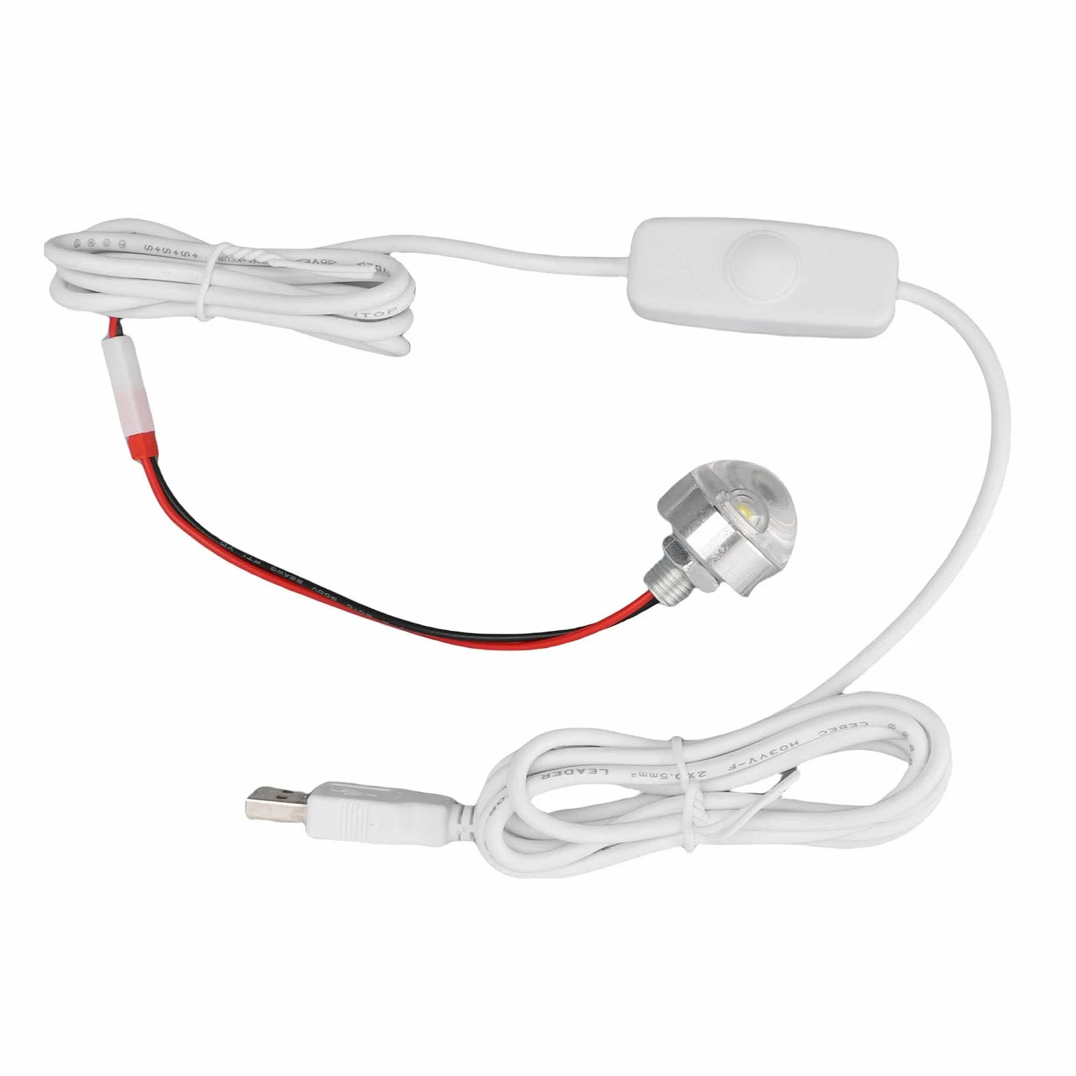 Cryfokt Mini Reflektor LED, Stała lub Oddychająca jasność światła Punktowego USB 5 V do Prezentacji Szafki na biżuterię