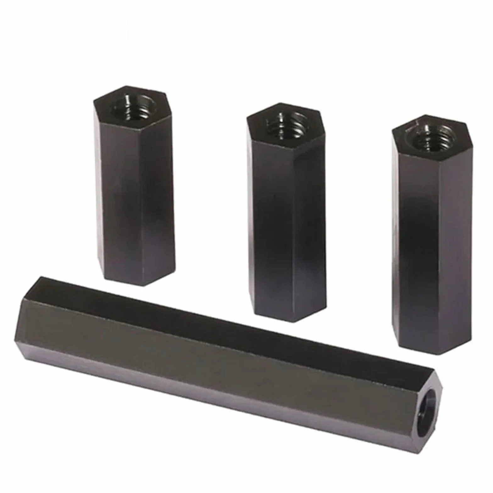 10-100 Szt. M4 Czarny Nylonowy Sześciokątny Element Dystansowy Do Płyty Głównej Filar Śruba Żeńsko-żeńska Śruby NYLON66(M4X35mm-100pcs)