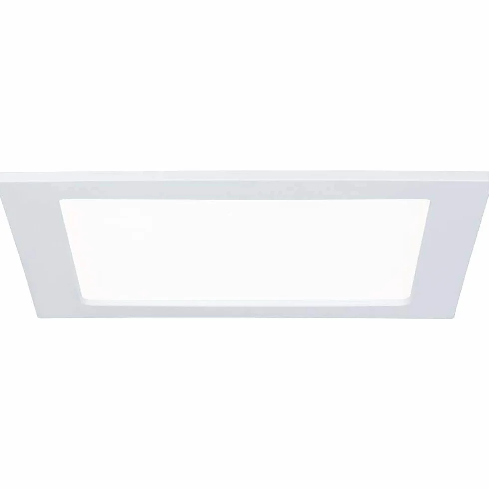 Paulmann 92066 Panel LED do wbud.czworok. opr.sufit. 18W światło 4000K neutr.białe panel LED biały IP44 chron. przed bryzgami wody w kompl. źr.światła