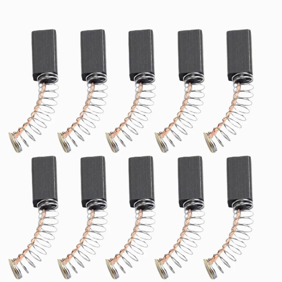 10 szt. szczotek węglowych 13 x 6 x 4 mm zamiennik do silników kompatybilnych z generatorami szlifierkami kątowymi i elektronarzędzi