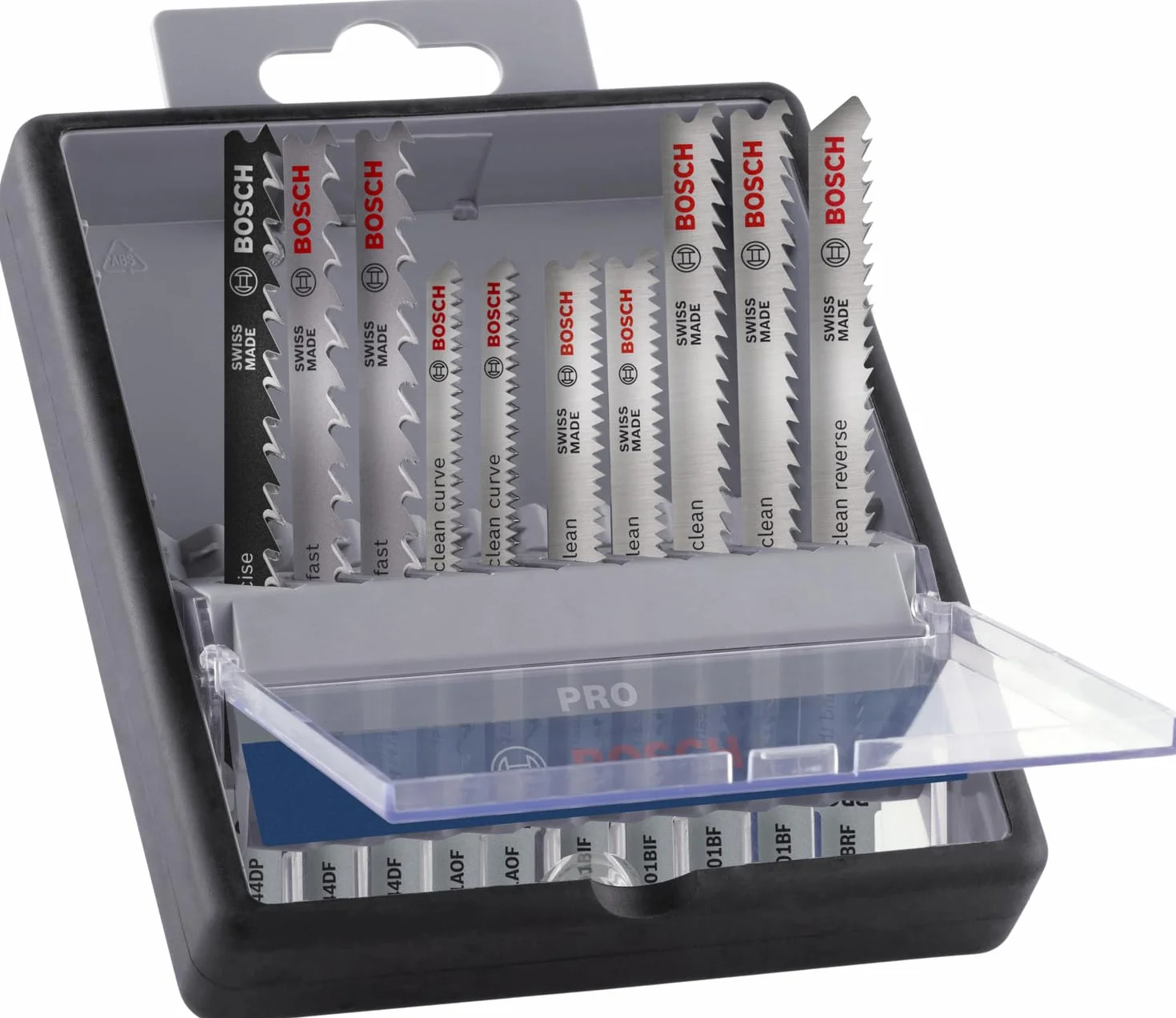 Bosch 10 x PRO zestaw brzeszczotów do wyrzynarki do twardego drewna i laminatów (do twardego drewna, parkietu, długości 83 mm, profesjonalne akcesoria)