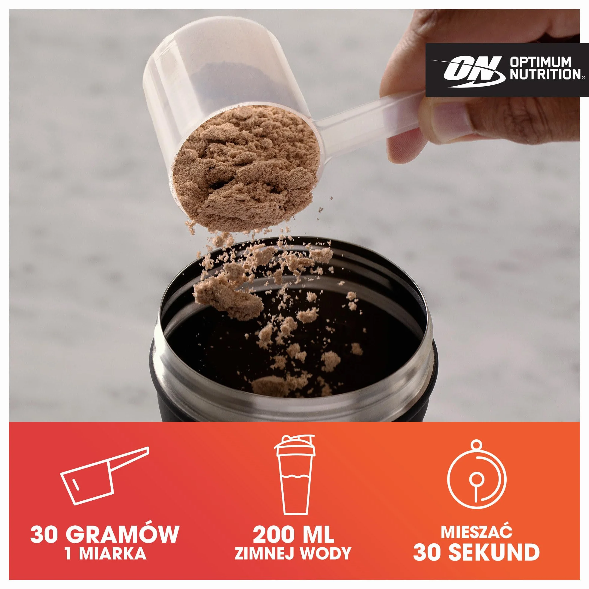 Optimum Nutrition Gold Standard 100% Whey, Koncentrat Białka Serwatkowego, Smak Lody Waniliowe, 4,53 kg