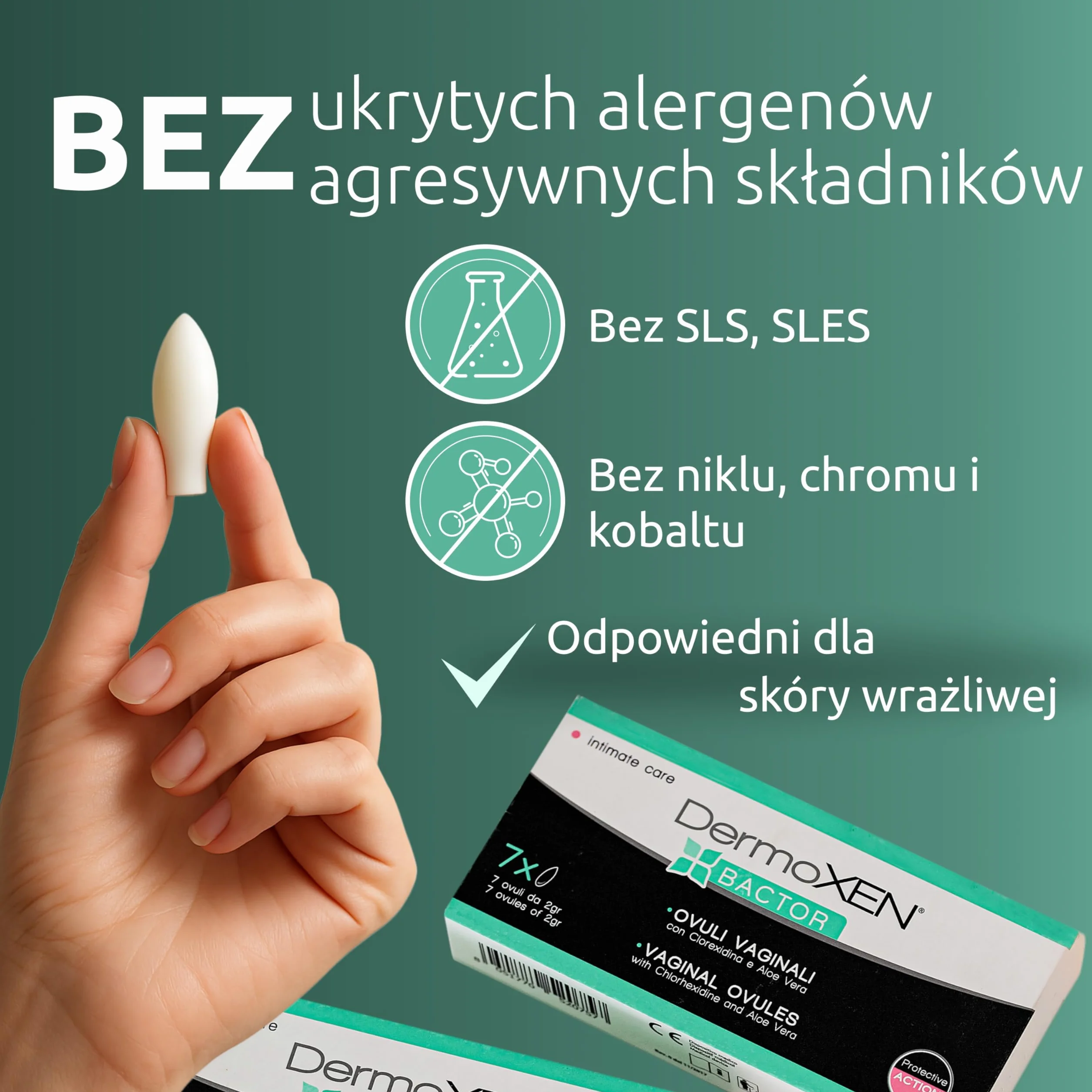 DERMOXEN Bactor środek dezynfekujący i grzybobójczy 7 sztuk