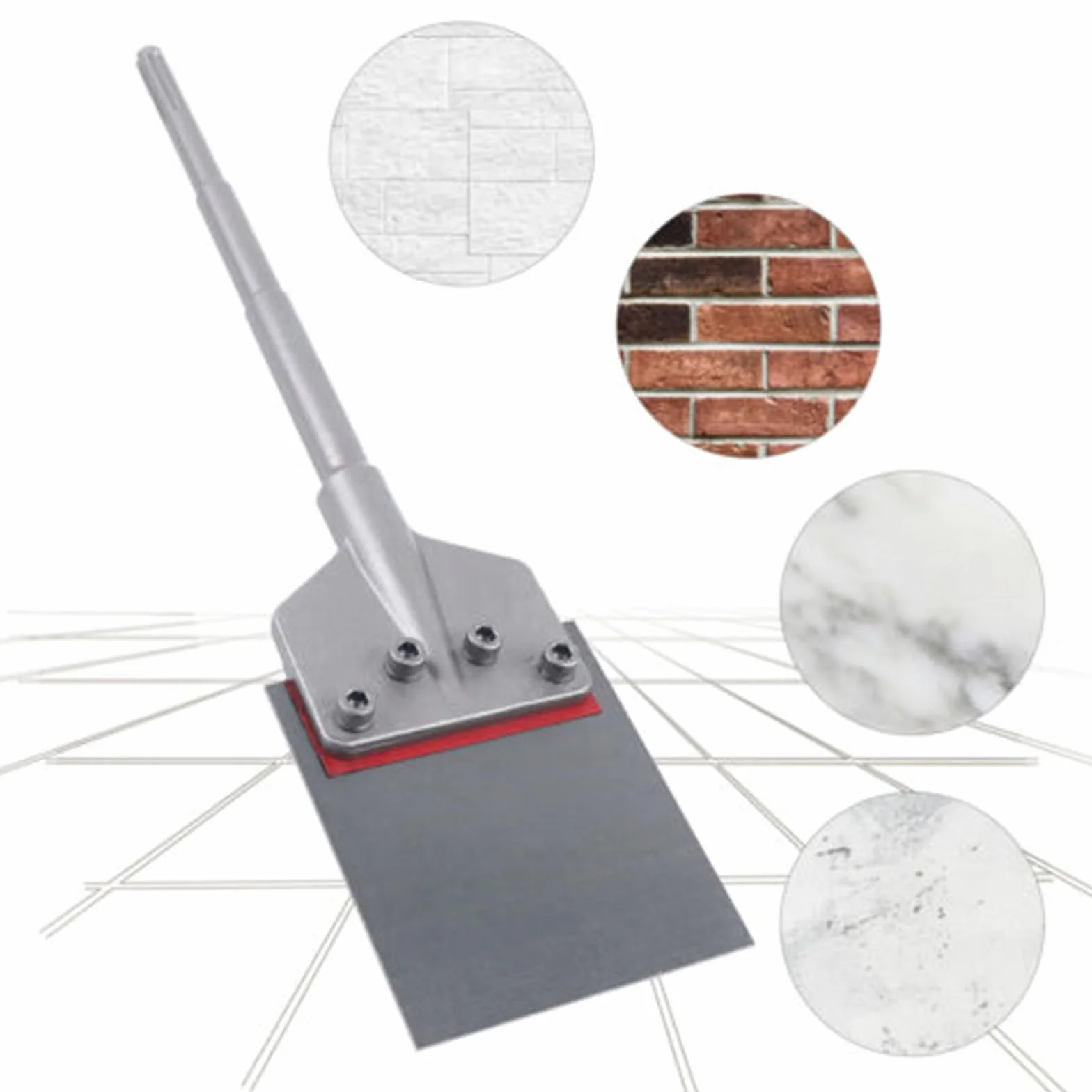 SDS-Max skrobak do podłogi, 245 × 60 mm, dłuto do młotka SDS Max, dłuto podłogowe do usuwania płytek