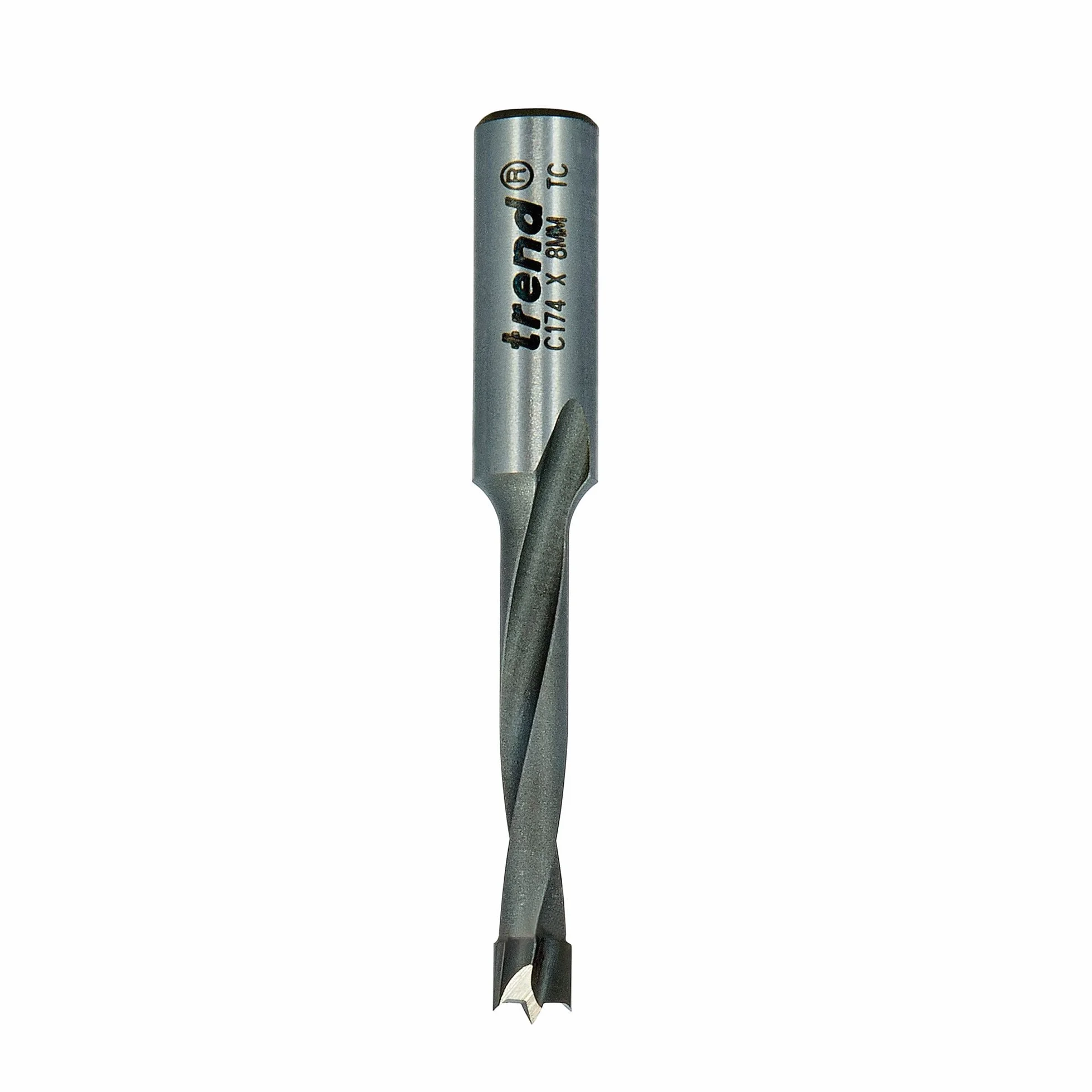 Trend Wiertło Dowel, cięcie 5 mm x 35 mm, Wiertła do kołków z występami i ostrogami do użytku z szablonem do kołkowania Craft Dovetail Jig, C174X8MMTC