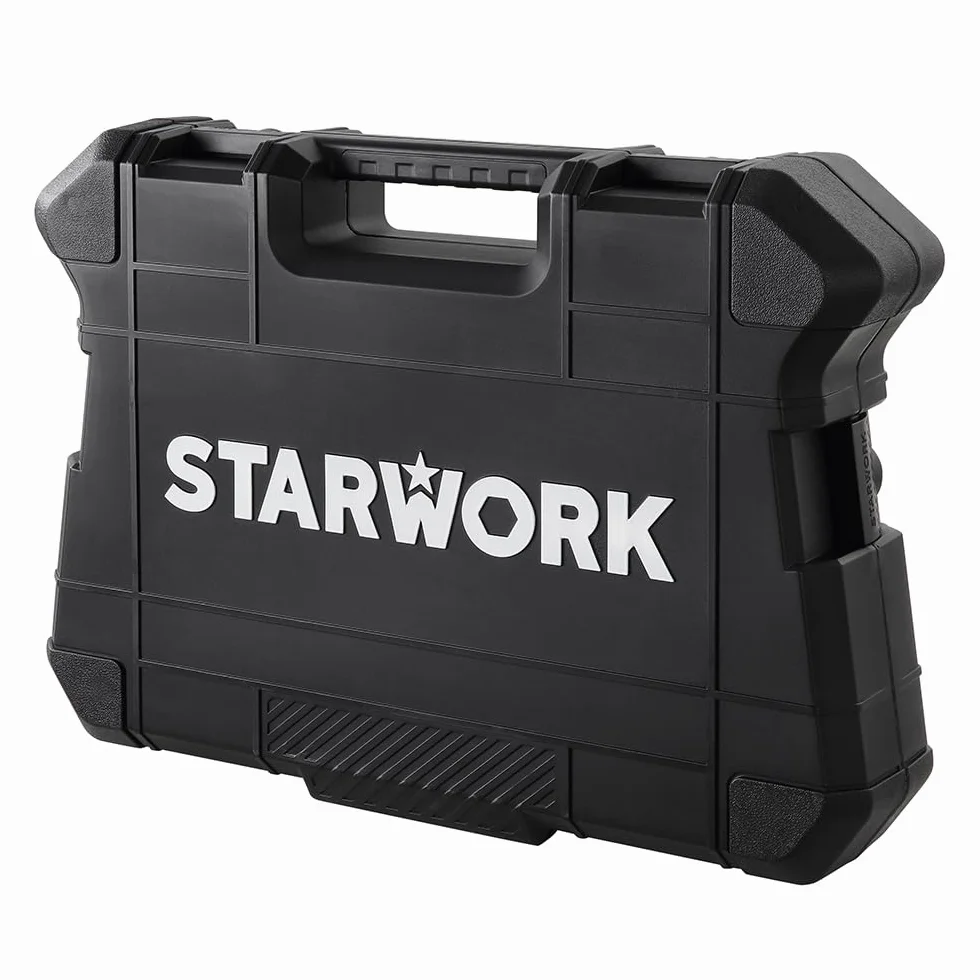 STARWORK True MechanicTM 314-częściowy zestaw narzędzi mechanicznych i nasadek, profesjonalny zestaw metryczny