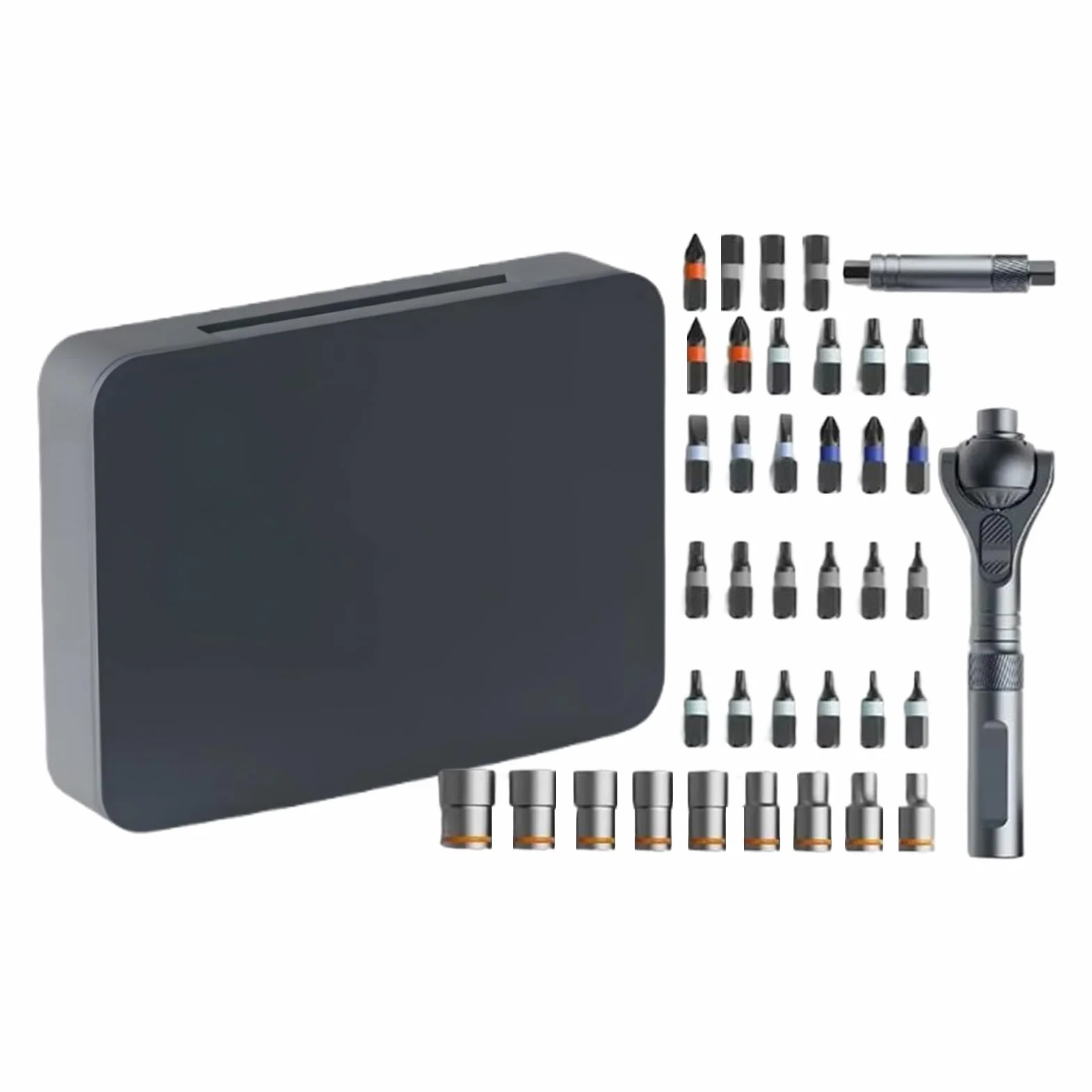 Zestaw Wkrętaków Grzechotkowych Ergonomiczny Wielofunkcyjny Przenośny 40 W | Zestaw Bitów Do Wkrętaka Domowego Dla mechaników, elektryków, elektroników, budownictwa, stolarstwa, hydraulików, dom