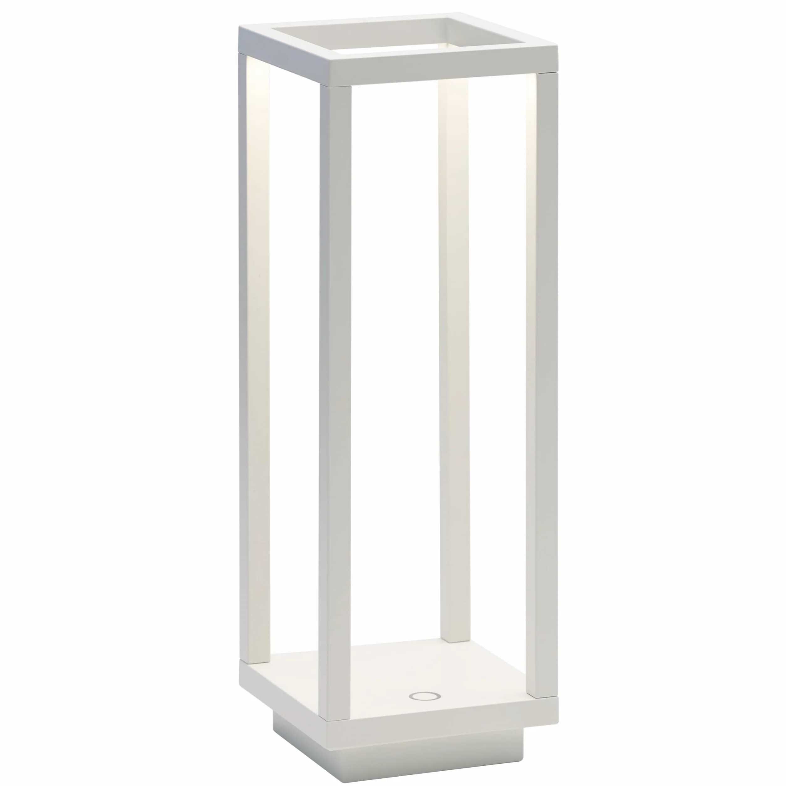 Zafferano, Home Pro Lamp, Bezprzewodowa Zasilana Akumulatorowo Lampa Stołowa ze Sterowaniem Dotykowym, do Użytku Wewnętrznego i Zewnętrznego, Ściemniacz, 3000 K, Wysokość 29,4 cm, Kolor Biały