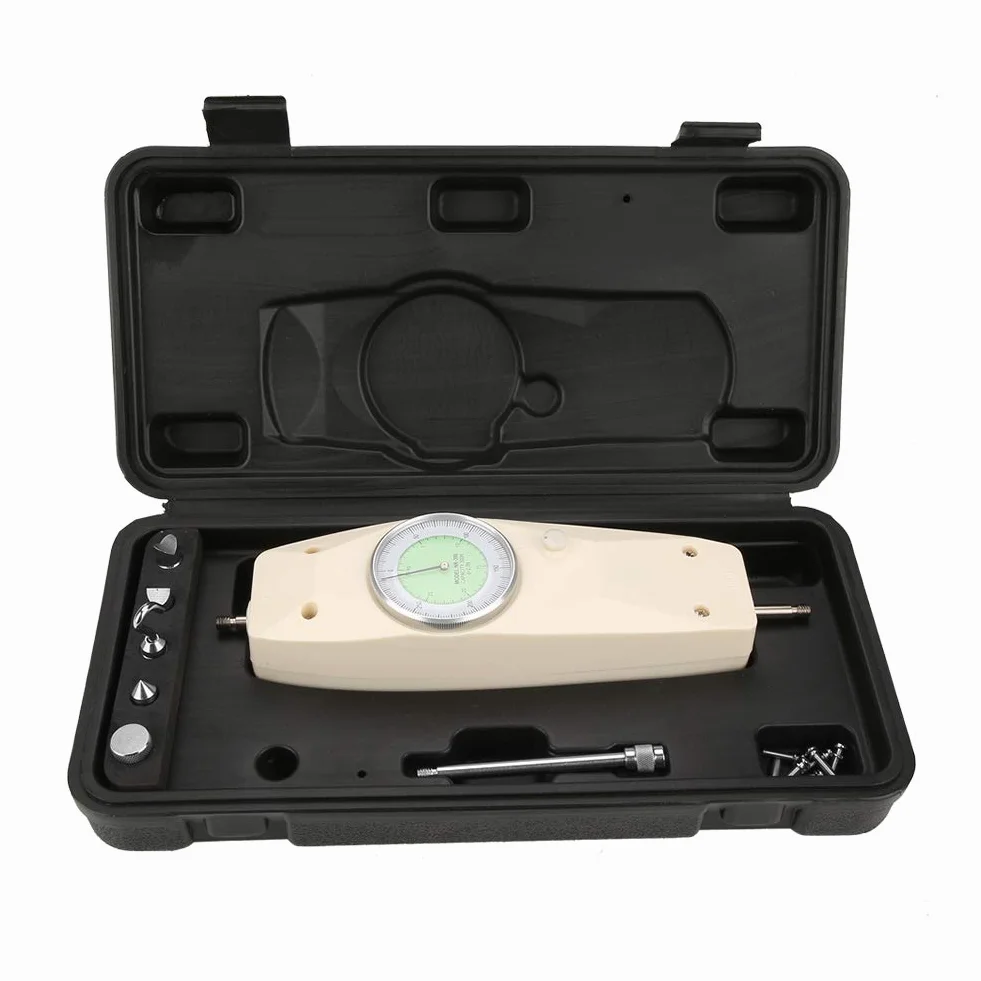 KIMISS Precyzyjny Analogowy Dynamometr 500N Tester Przyrządu do Pomiaru Siły Push Pull Miernik Przemysłowy i Naukowy/Testowanie, Pomiar i Kontrola/Ruch, prędkość i Siła