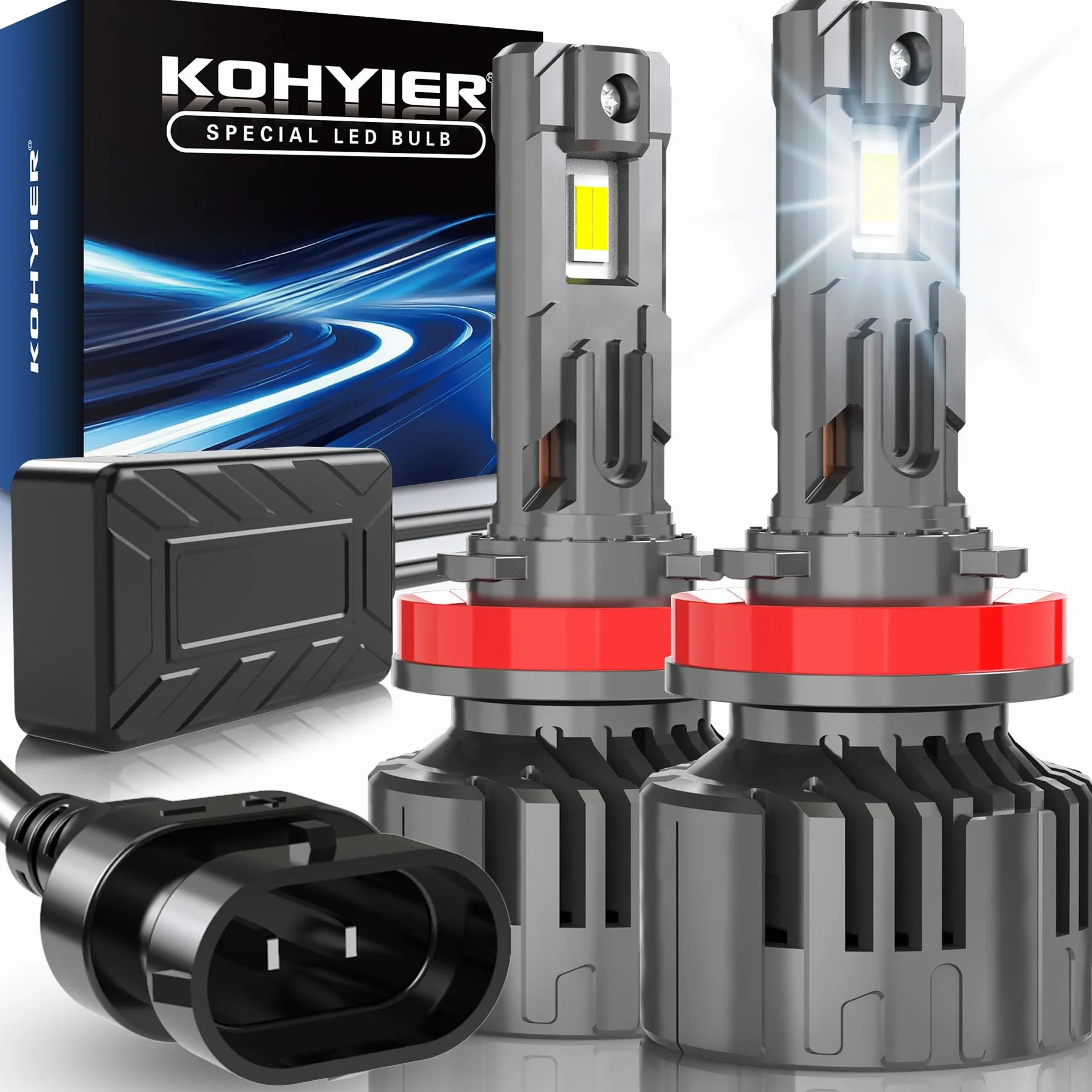 Żarówka LED H11 H8 H9, opakowanie 2 sztuki