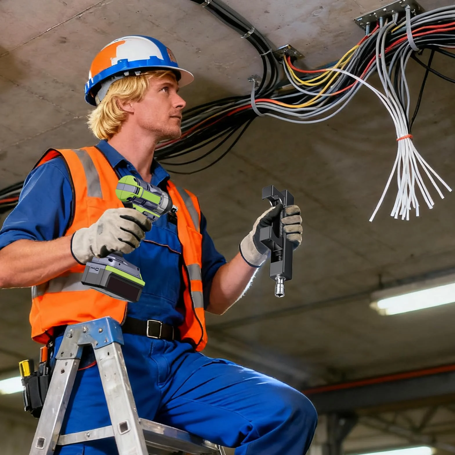 Electrician Wire Tightener narzędzie do przeciągania kabli do | instalacji elektrycznych, ułatwiające pracę, wytrzymałe łączniki, narzędzie do mocowania | dla instalatorów systemów