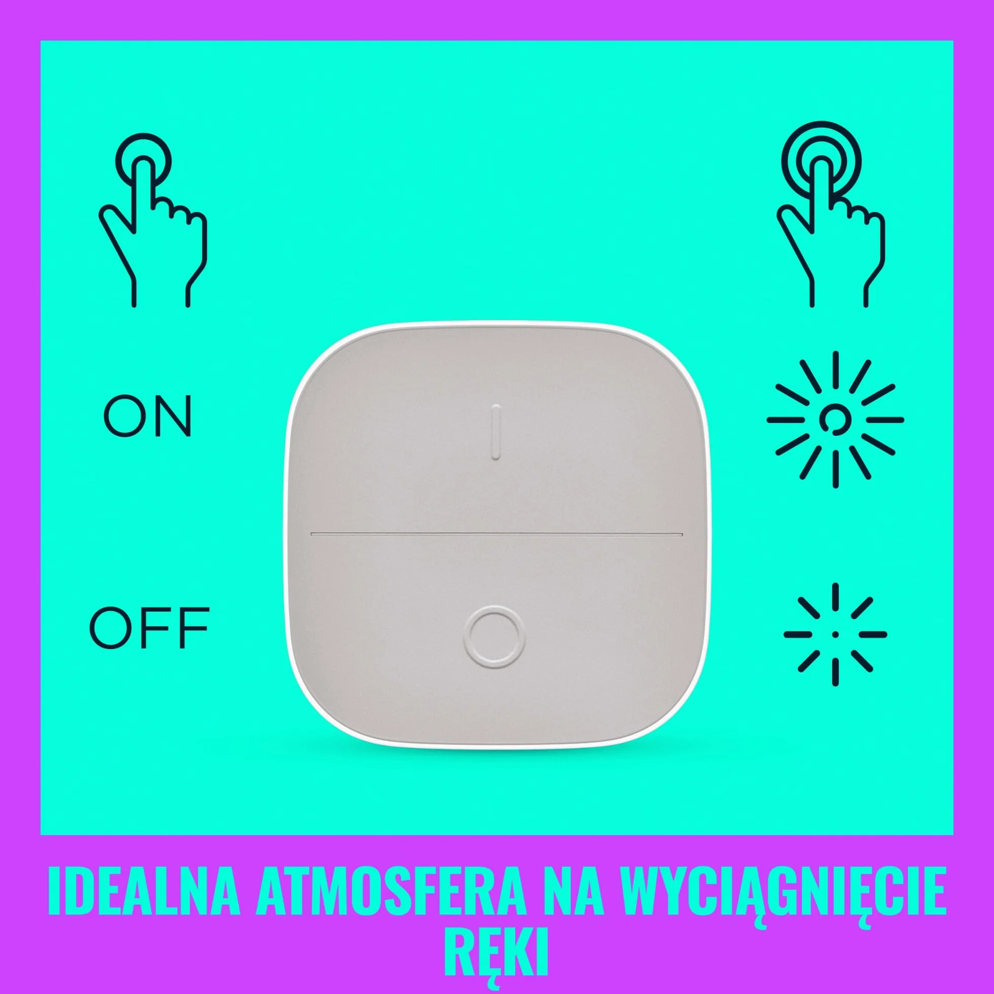 WiZ Inteligentny przycisk Smart Button, bezprzewodowy, sterowanie oświetleniem, zasięg 15 m, zasilanie bateryjne