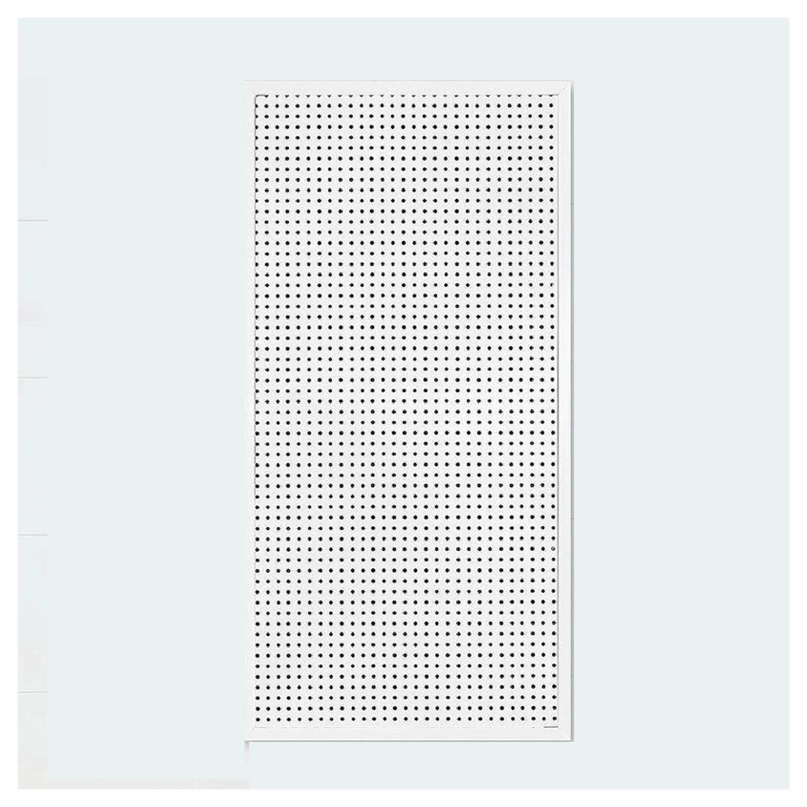 Metalowy organizer do montażu na ścianie do majsterkowania i domowego biura, standardowy stojak narzędziowy z pojemnikami naściennymi, biały, 99 x 119 cm