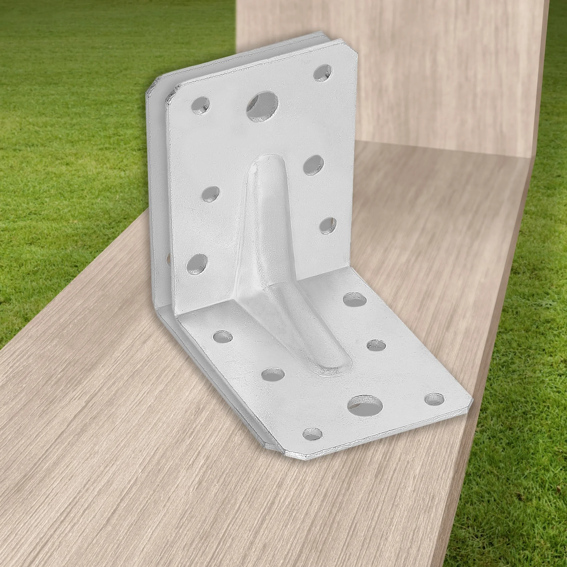 KOTARBAU® 25 szt. Kątownik Ciesielski - Łącznik Budowlany - 75 X 75 X 55 MM - Stal ocynkowana - Z Przetłoczeniem
