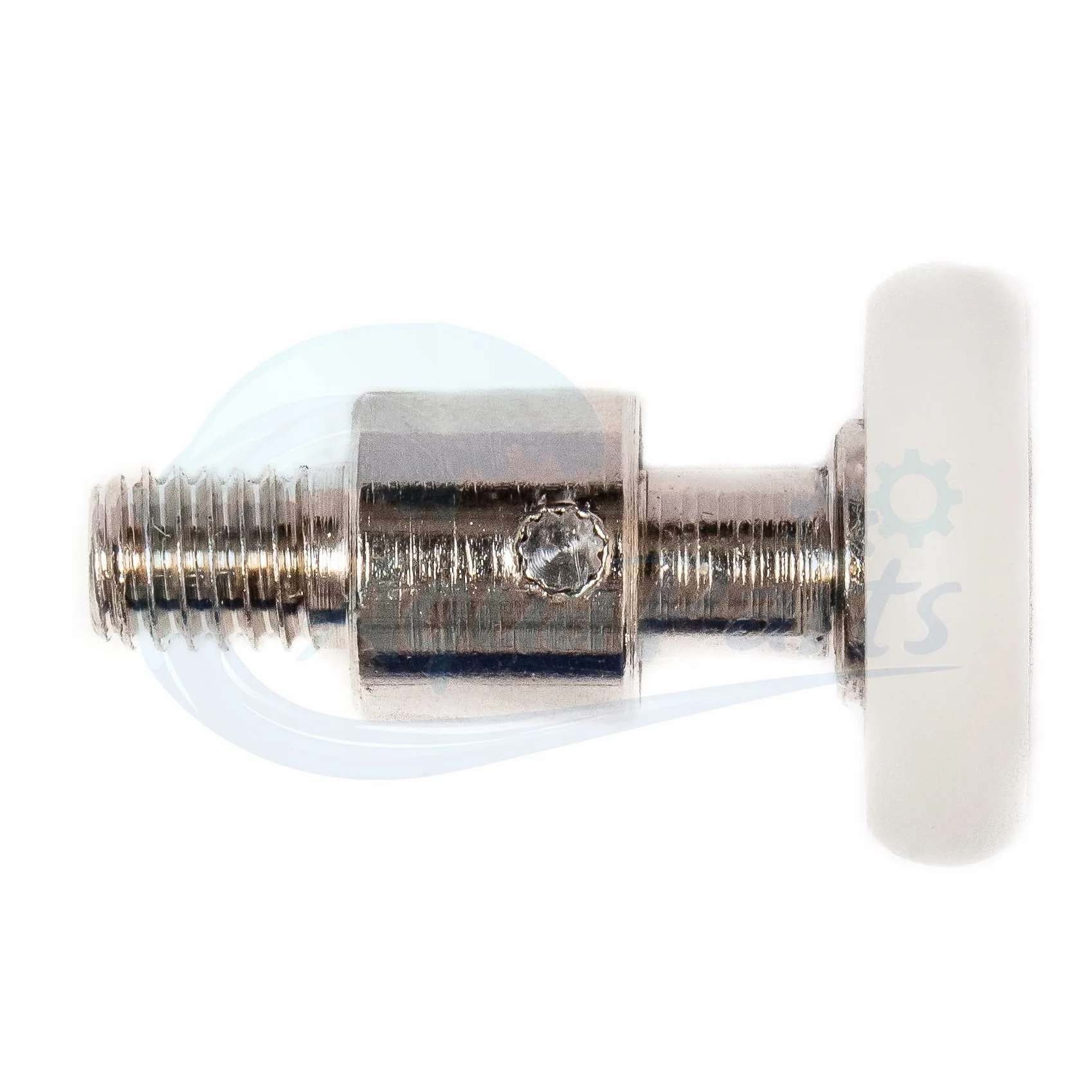 AquaParts Rolki do kabin prysznicowych | średnica koła ⌀19mm | 8 sztuk | do drzwi kabin prysznicowych, drzwi przesuwnych | koła do drzwi prysznicowych | rolki bieżne.
