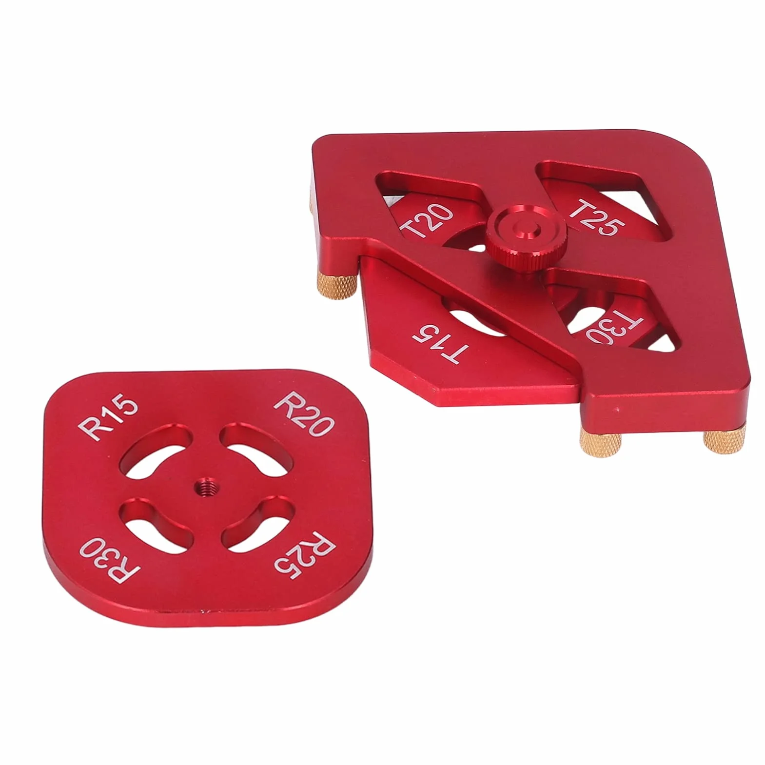 Radius Jig Szablony routera, 3 sztuki, szablony do frezarki górnowrzecionowej, ze stopu aluminium, kątownik stołowy, promień, do routera jig, R15, R20, R25, R30, T15, T20, T25, T30