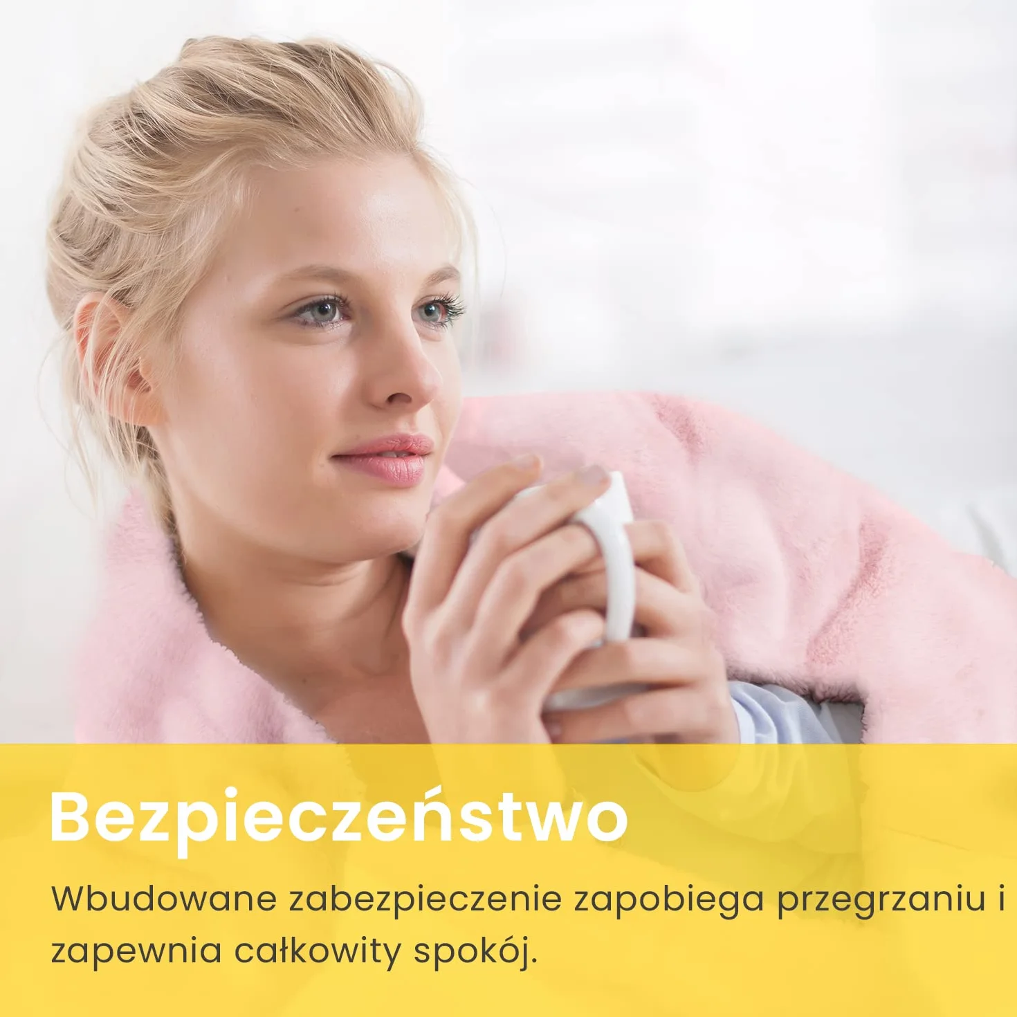 CosiHome Koc Elektryczny XXL 180x130 cm 9 Poziomów Temperatury Różowy