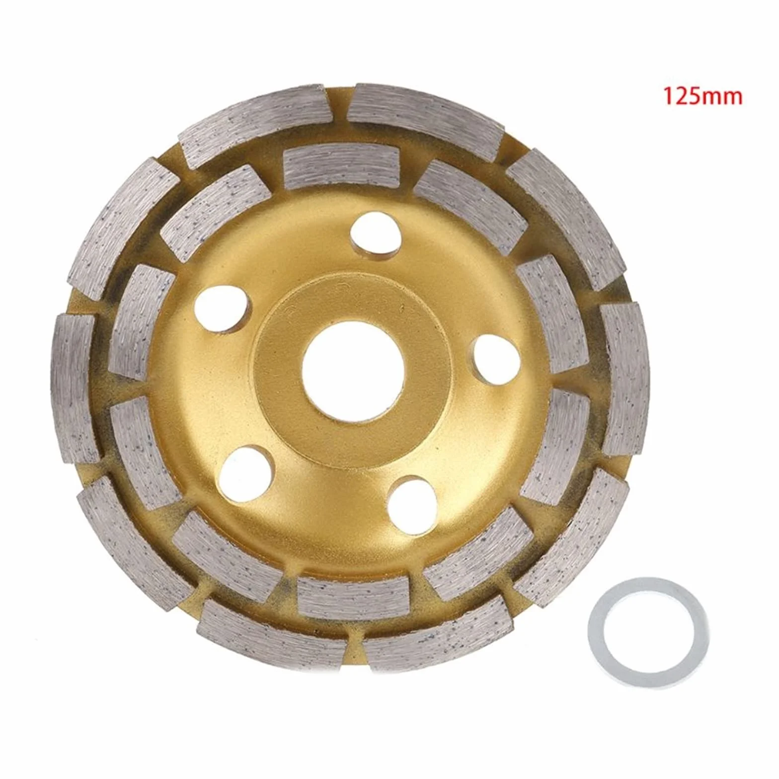 Arkusz ścierny diamentowy, 100/115/125/150/180mm Diamentowa tarcza szlifierska z segmentem, szlifierka garnkowa, beton, granit, kamień, cięcie(125mm)
