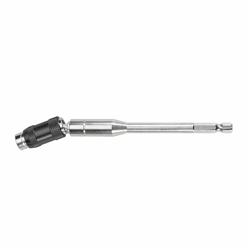 Przedłużka do długich wierteł, 1/4 "Hex Shank Magnetyczna obrotowa końcówka wiertła śrubowego 88-145 mm Pręt przedłużający z blokadą 2 szt(Silver,145mm)