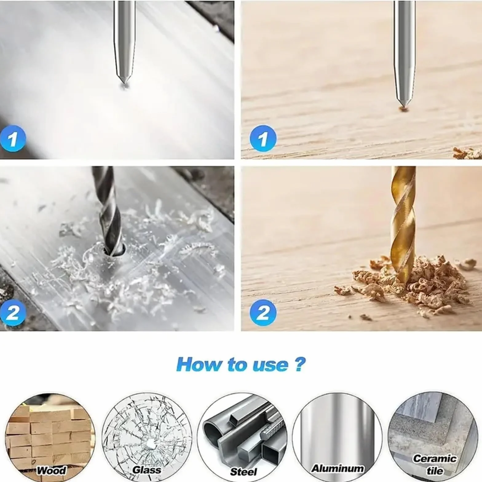 Automatic Center Punch Hole Marker Wood Metal Steel Center Drill Locator Heavy Duty Hole Punch