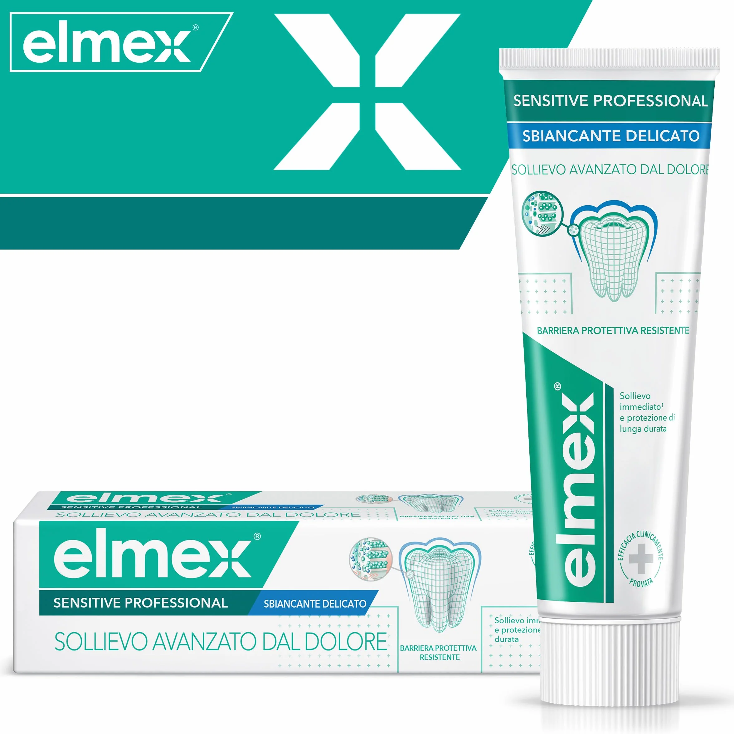 elmex Pasta do zębów Sensitive Professional Wybielanie 75 ml I Natychmiastowe i trwałe Ulga I Przywróć naturalne białe zęby Profesjonalna wybielanie zębów Wybielanie zębów