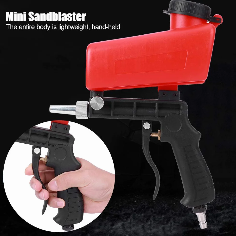 YWBL-WH Mini pneumatyczny pistolet do piaskowania ręczny pistolet natryskowy piaskarka ręczny pistolet pneumatyczny