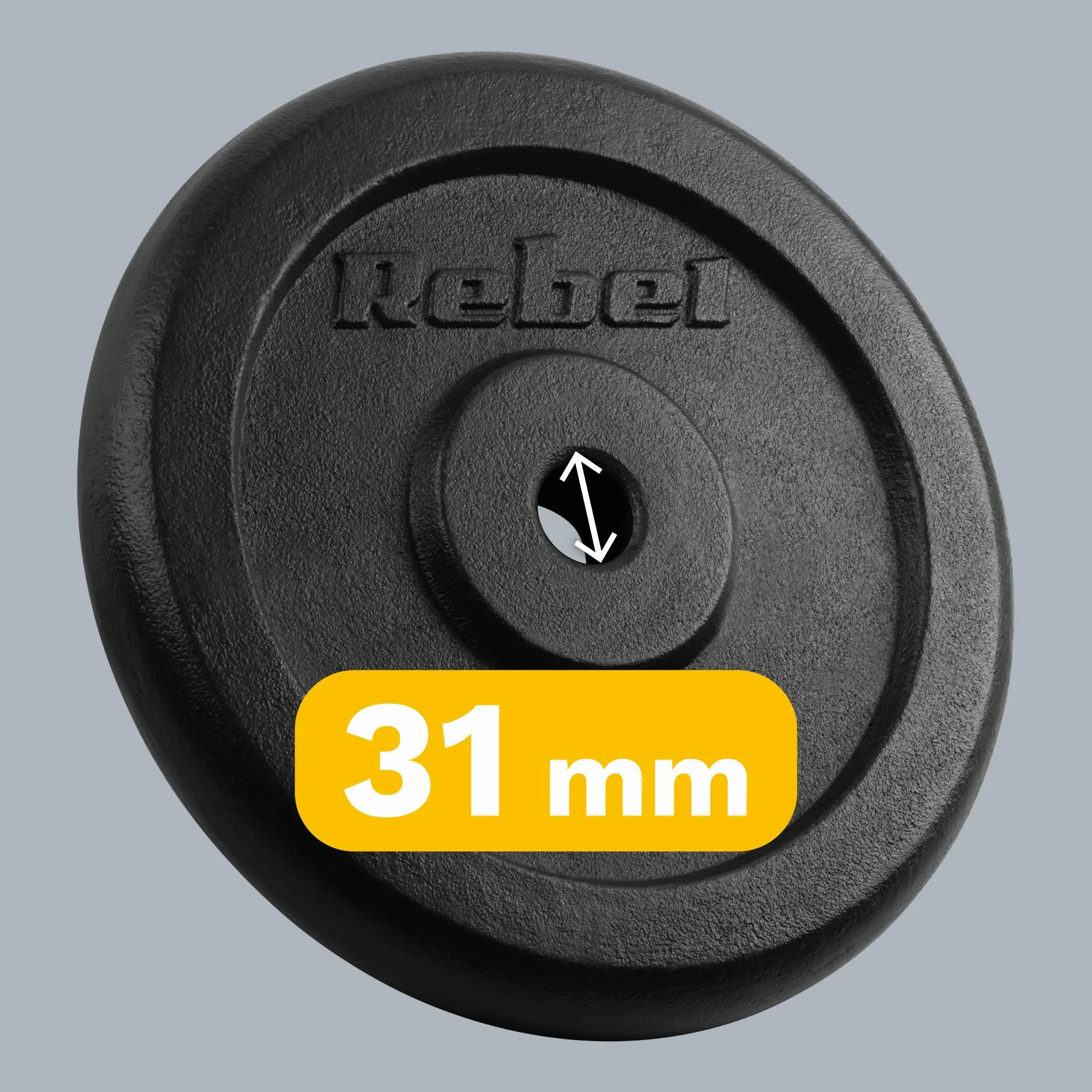 Rebel Zestaw Obciążeń Żeliwnych 2x15kg Otwór 31mm Talerz Klasyczny RBA-2130