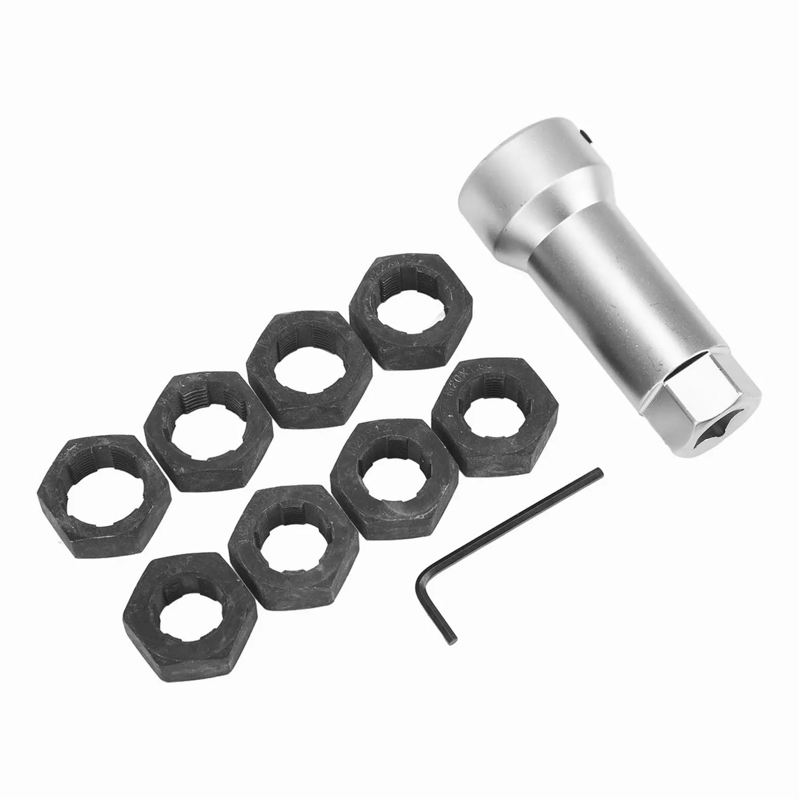 Yosoo Health Gear 10 szt. Zestaw do Gwintowania Wrzeciona Osi, Zestaw Narzędzi do Gwintowania Stali Stopowej Naprawy i Renowacji Gwintów M20 M22 M24 dla Większości Pojazdów