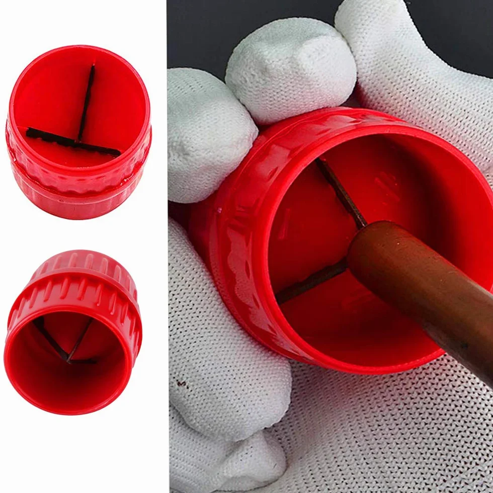 narzędzie do gratowania rur do odżaru frezy uniwersalne rurki rozwiertak do rur 3 mm-38 mm (0,12 w 1,5 cala) wewnętrzne zewnętrzne rozwiertak hydrauliczne narzędzia miedziane rurki akrylowe narzędzie do fazowania (1 szt.)