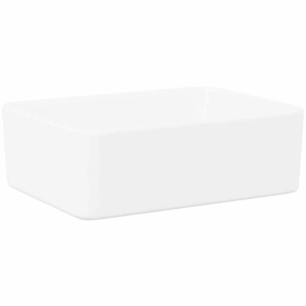 vidaXL Umywalka ceramiczna biała 40 x 30 x 13 cm
