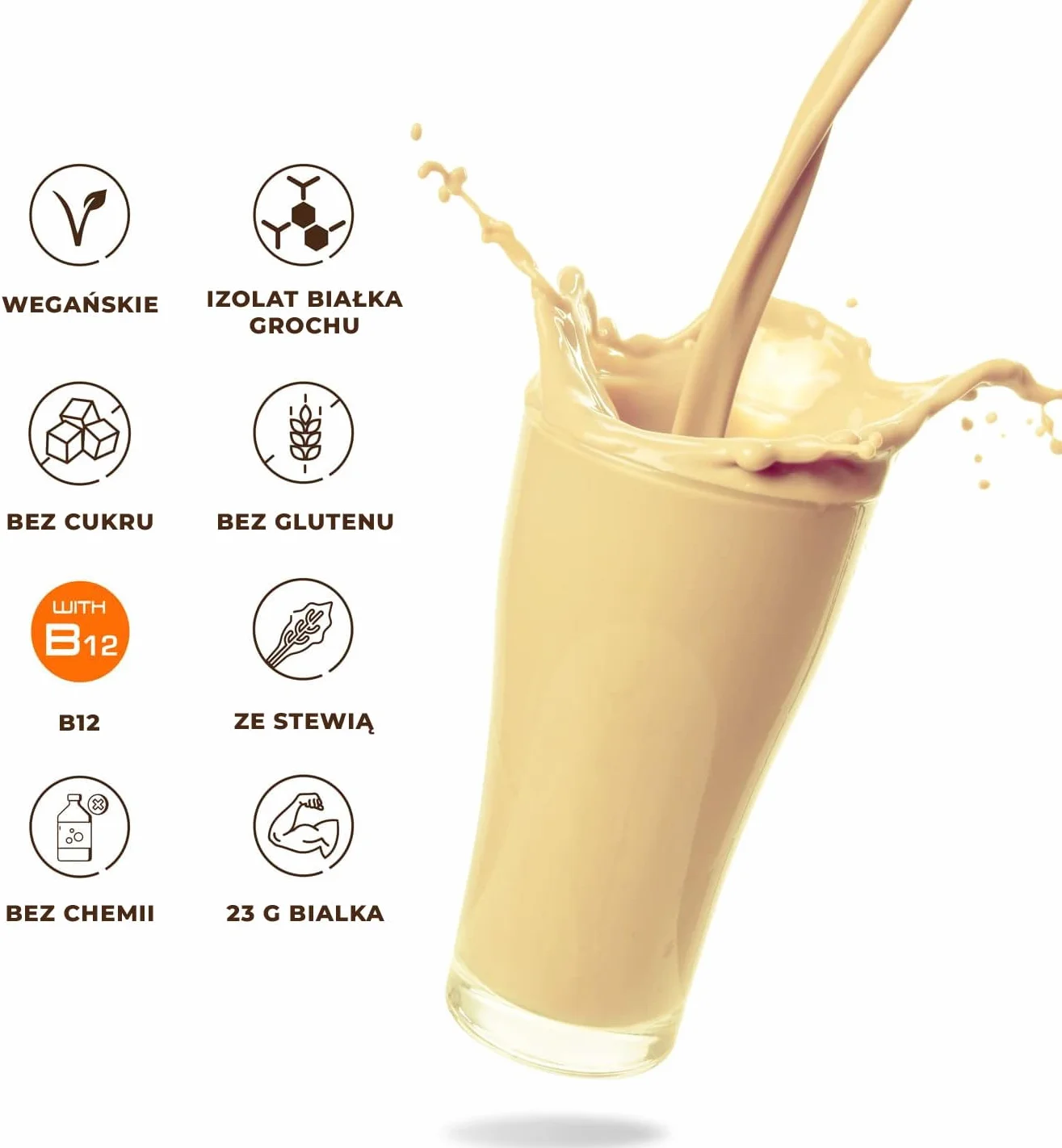 Weider Vegan Protein Izolat Białka Grochu i Ryżu 750 g Waniliowy