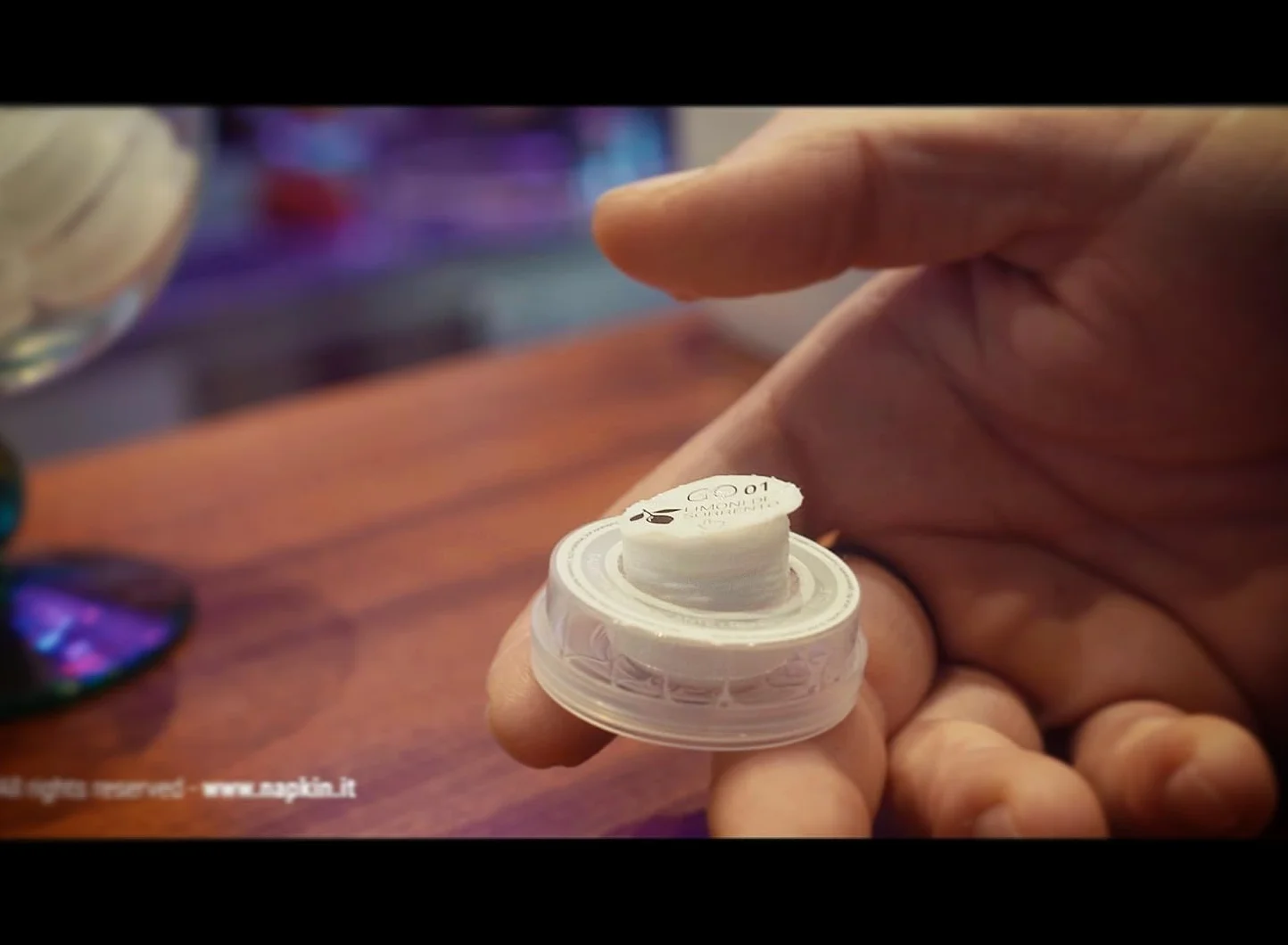 Napkin Go 01 Sorrento Lime cytryna chusteczki czyszczące kapsułka, wiskoza, białe, opakowanie 50 sztuk
