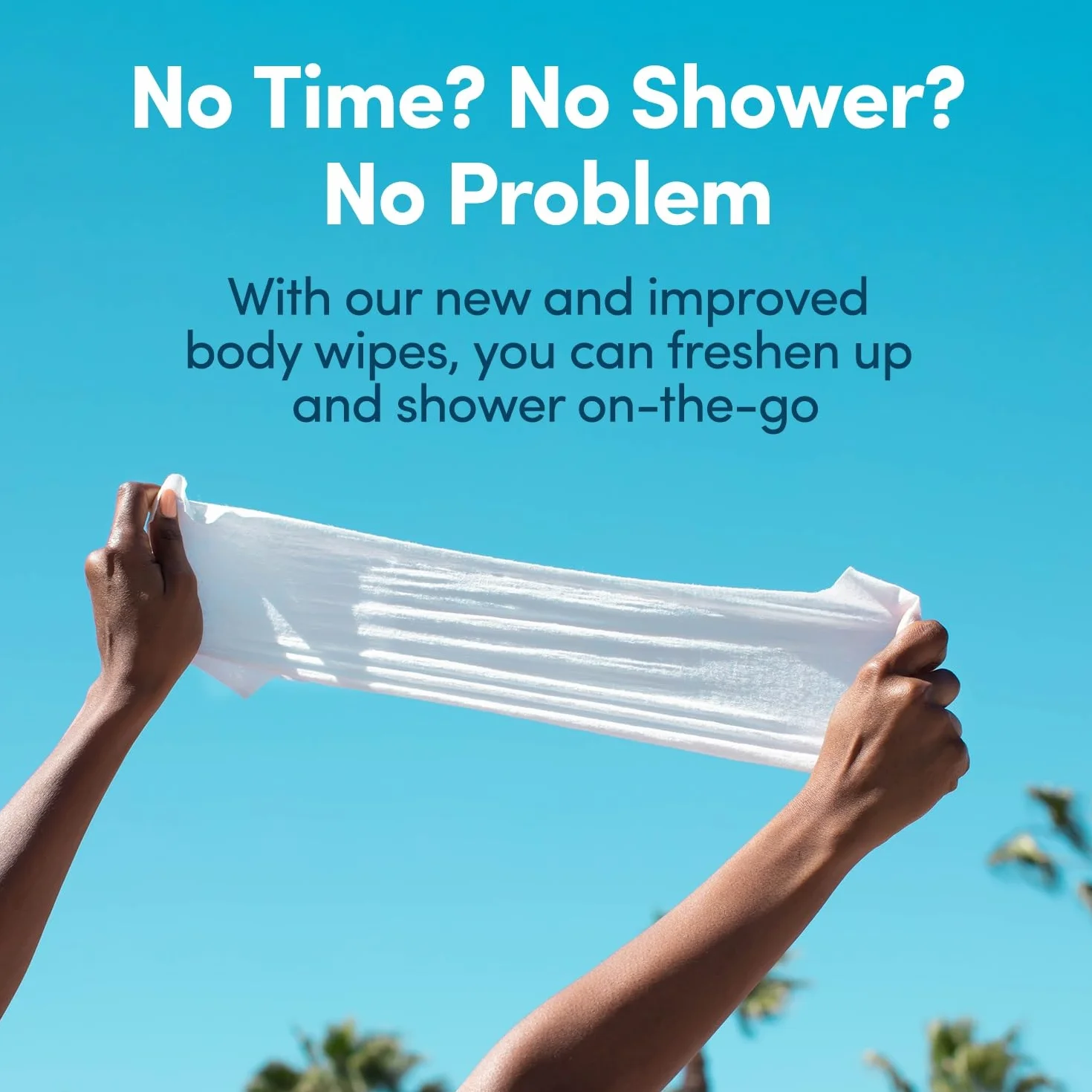 YUNI Beauty Shower Sheets Large Body Wipes, Cucumber Rose, 12 Count