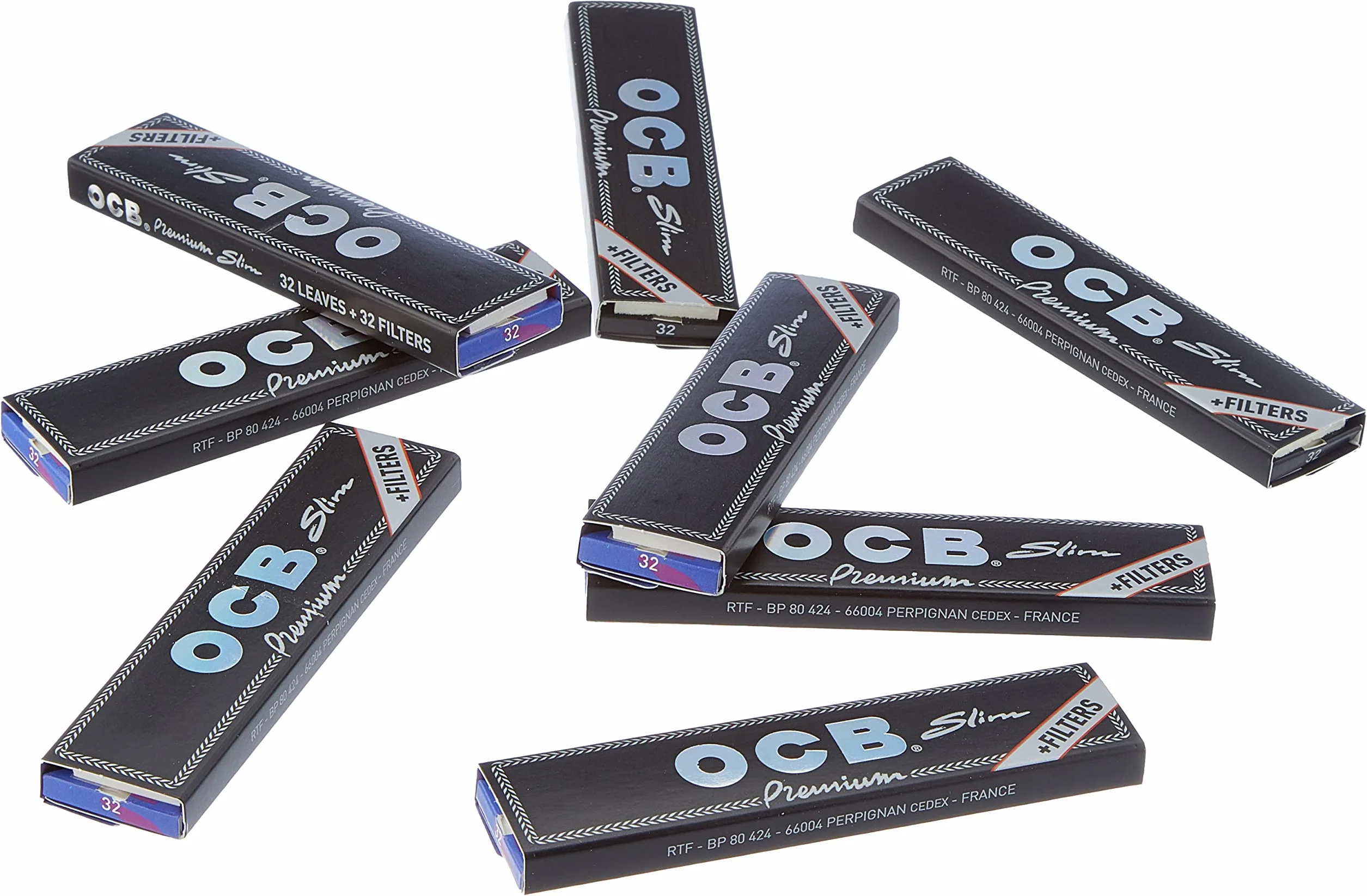 OCB Bibulki, czarne, 32 szt
