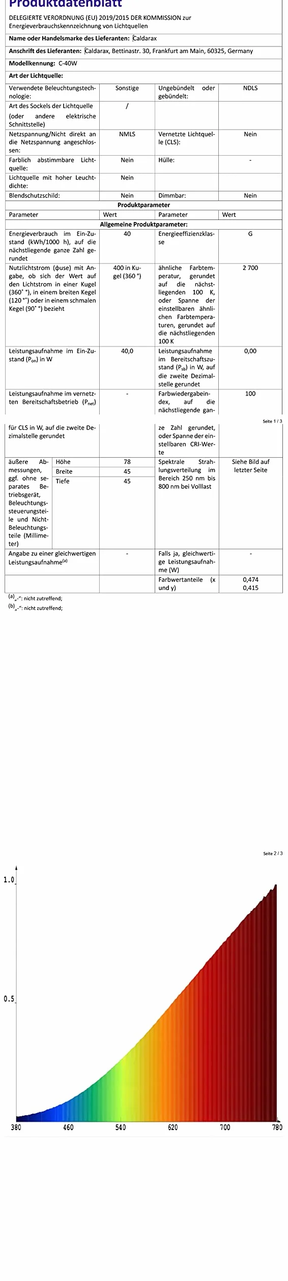 Żarówka do piekarnika G45 E14 ściemnialna, ciepła biel 2700 K, 410 lumenów, 78 mm x 45 mm, prąd zmienny 240 V, odporna na ciepło do 300 °C, do piekarnika, lampy solnej, lampy lawowej, 2