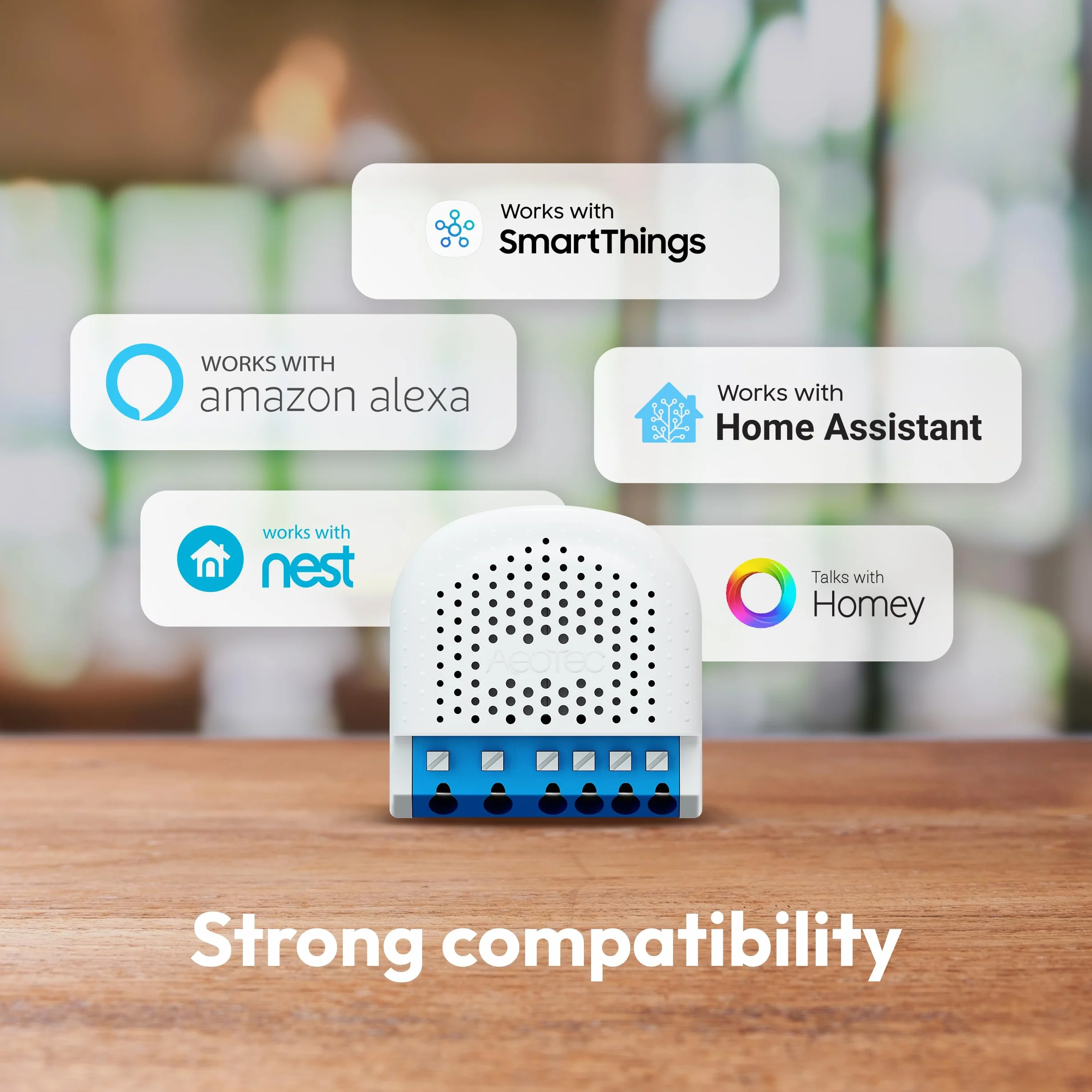 Aeotec Pico Shutter – inteligentne sterowanie roletą, bramy rzymskie, markizy lub bramy garażowe, Zigbee, HomeAssistant, sterowanie sceną, repeater, wymagany koncentrator, Works-with-SmartThings,