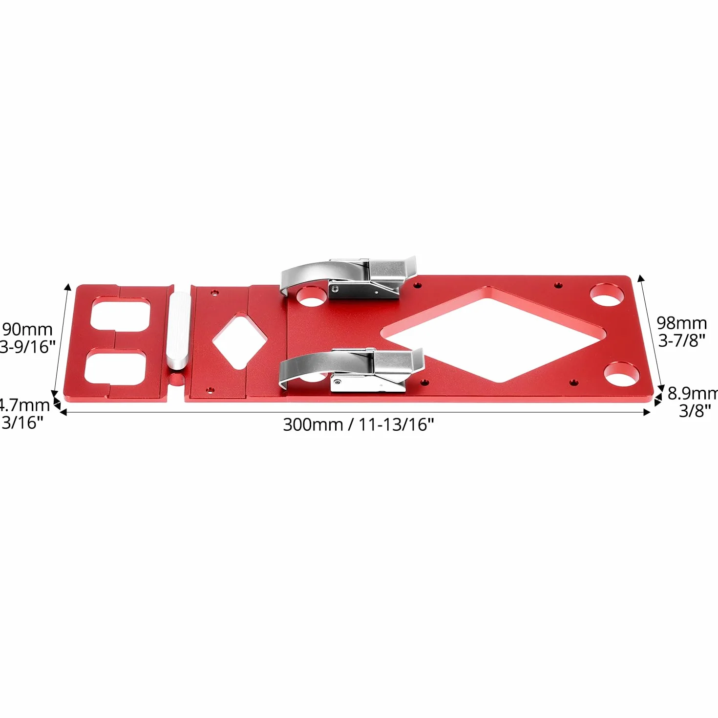 QWORK ogranicznik kątowy 90° do szyny prowadzącej CNC ogranicznik ze stopu aluminium, kompatybilny z Festool Makita prowadnicą