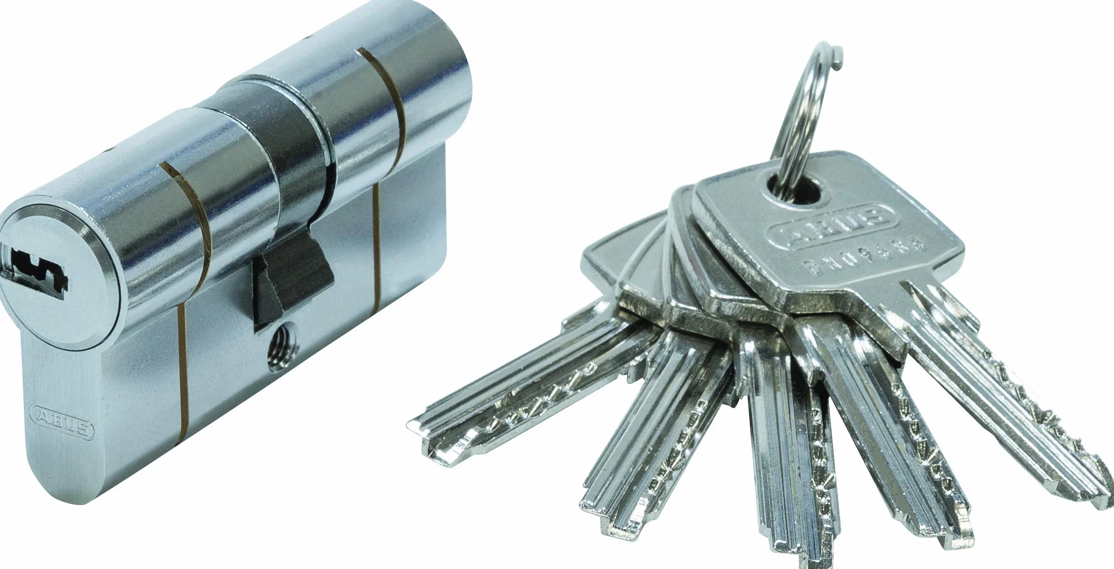 ABUS Podwójny cylinder D6PSN 40-40 mm Bkn, niklowany
