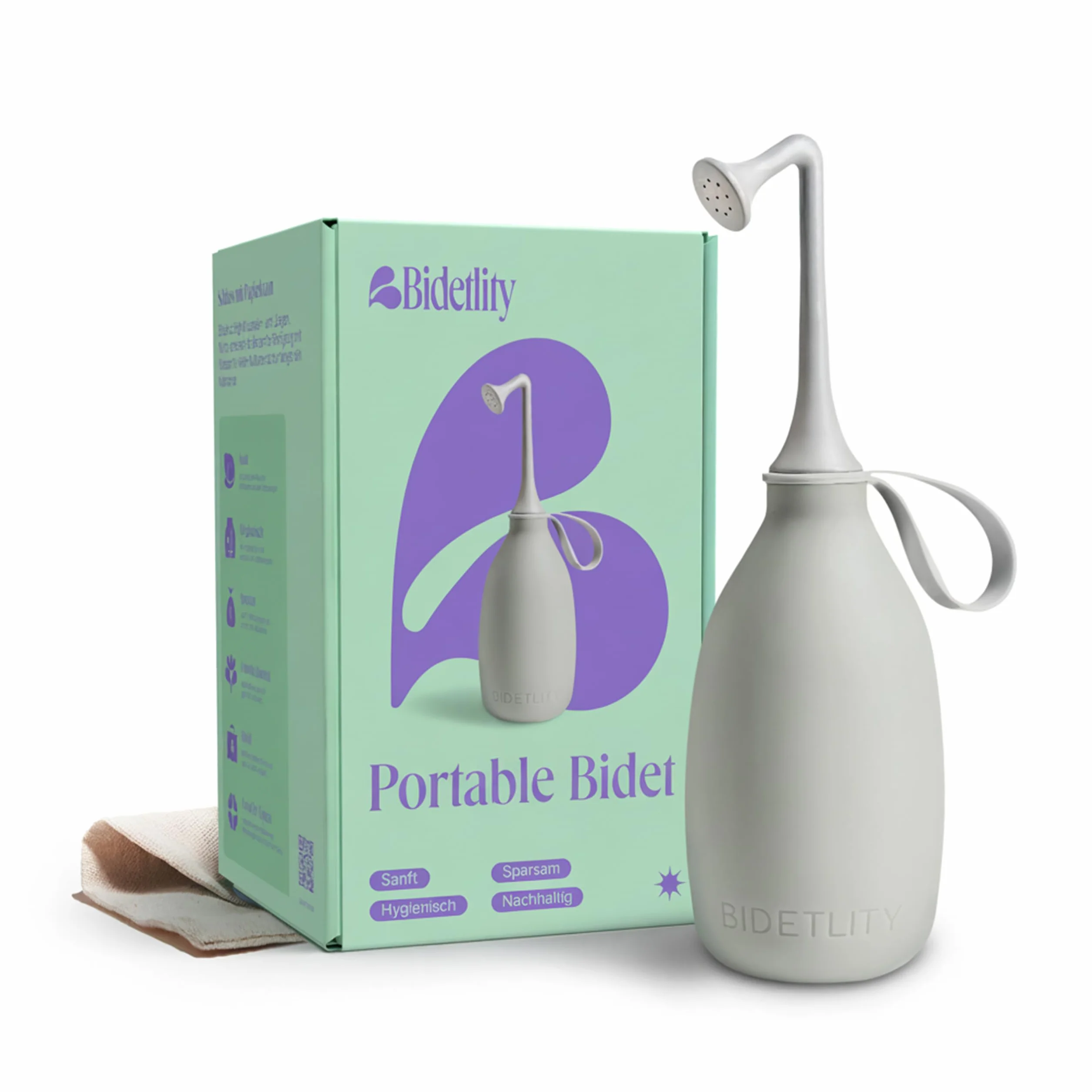 Prysznic Intymny 3.0 – Przenośny Bidet Podróżny, Ekologiczny, Nowa Głowica, Zastępuje Chusteczki, Oszczędza Papier, Bez BPA